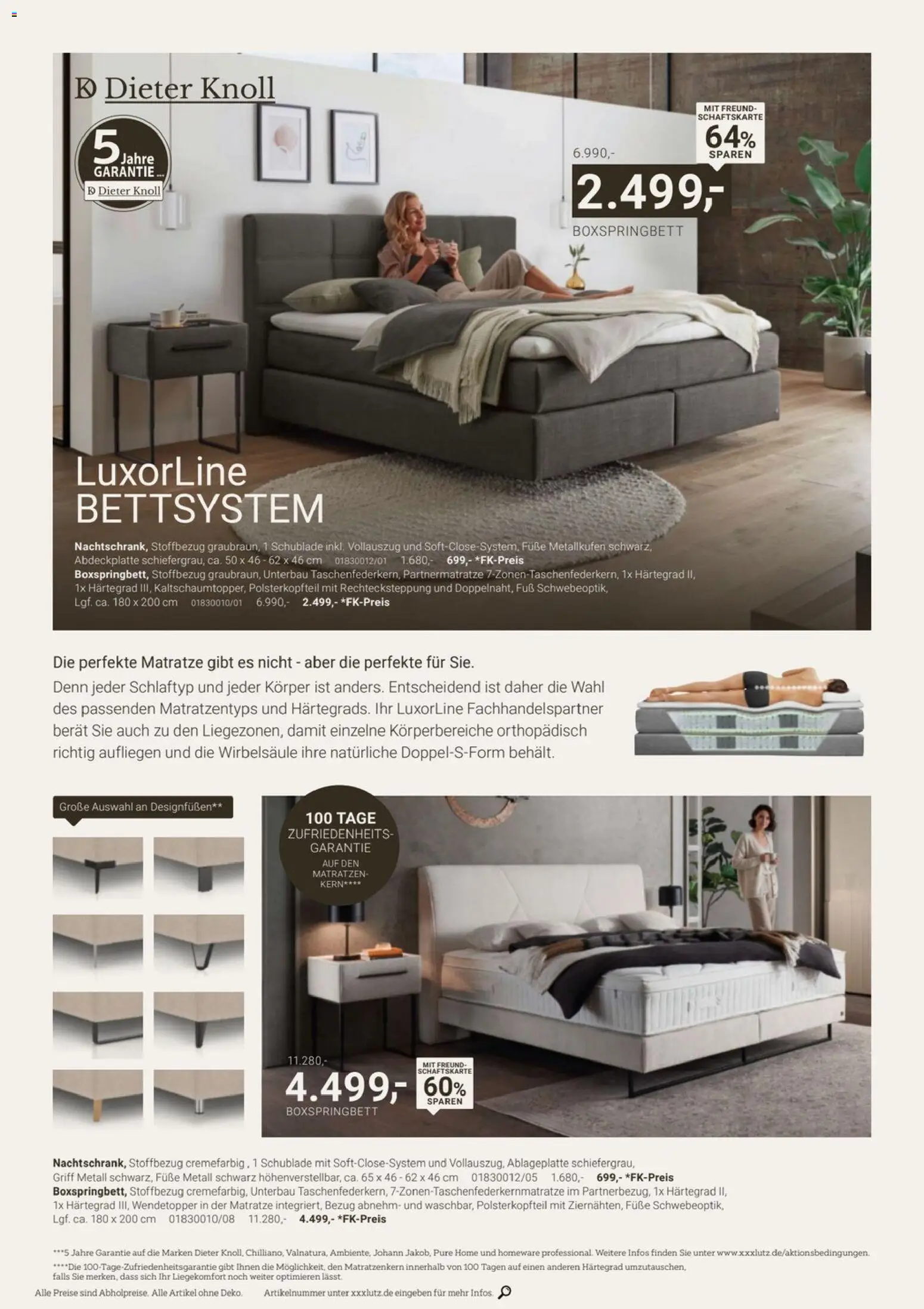 XXXLutz Dieter Knoll Spezial – gültig ab 01.08.2026 | Seite: 18 | Produkte: Matratze, Boxspringbett