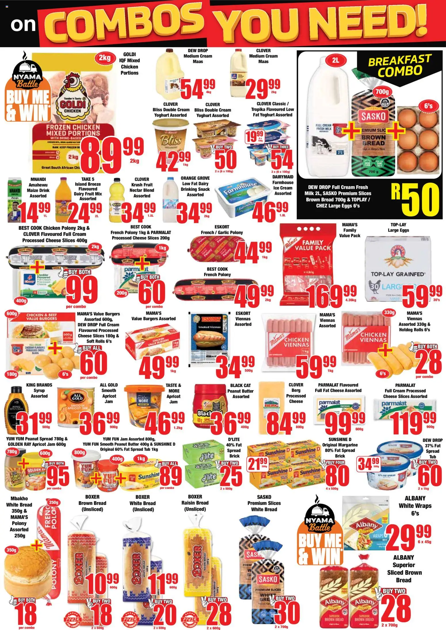 New Boxer catalogue – valid from 11.05.2026 | Page: 3 | Products: Polony, Margarine, Chicken, Ice cream