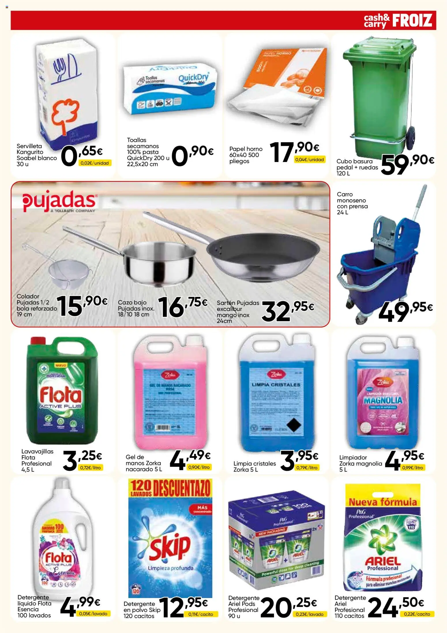 Froiz - Folleto Cash │ válido desde el 27/08/2026 | Página: 13 | Productos: Polvo, Pasta, Lavavajillas, Prensa