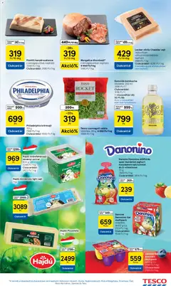 Tesco aktuális akciós újság - amely érvényes a következő dátumtól: 21.05.2026 | Oldal: 17 | Termékek: Philadelphia krémsajt, Krémsajt, Sajt, Joghurt