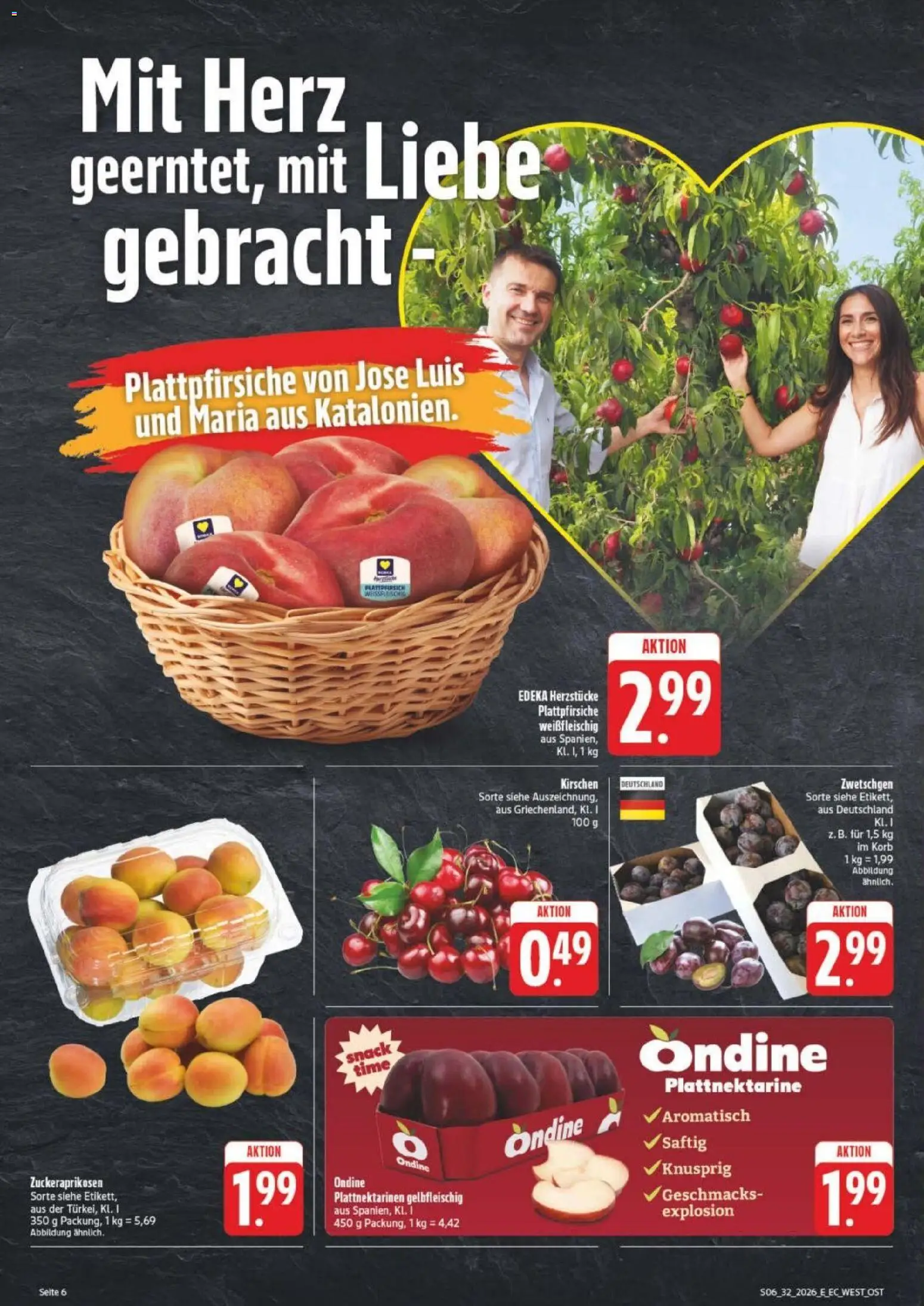 Edeka Prospekt Leipzig – gültig ab 03.08.2026 | Seite: 10 | Produkte: Korb, Zwetschgen, Kirschen