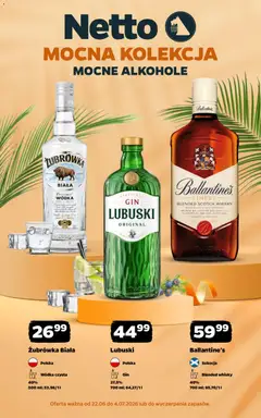 Pogląd oferty "Netto gazetka - Alkohole mocne" - ważna od 22.06.2026
