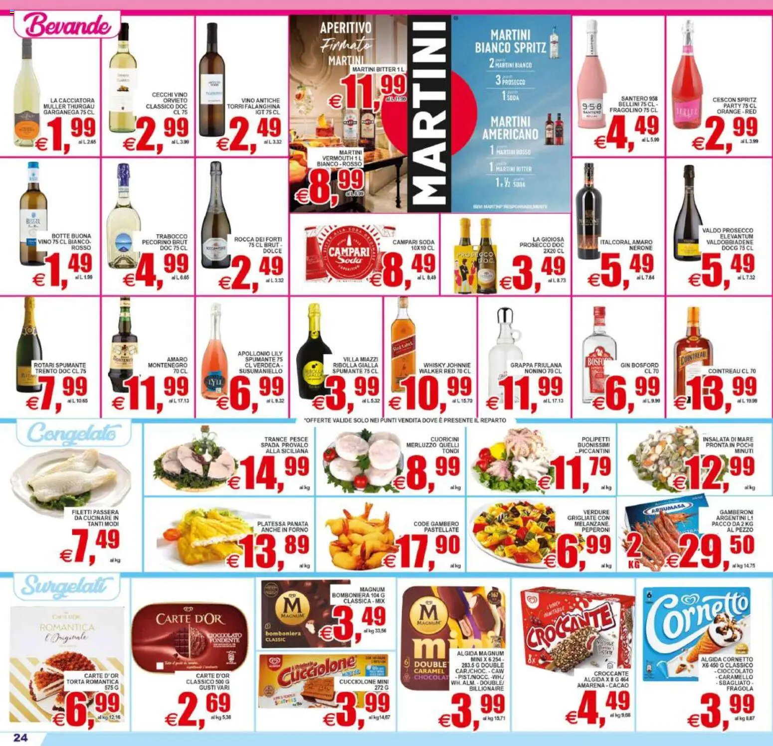 Volantino Pewex del 19/06/2026 | Pagina: 24 | Prodotti: Pesce, Merluzzo, Vino, Pecorino