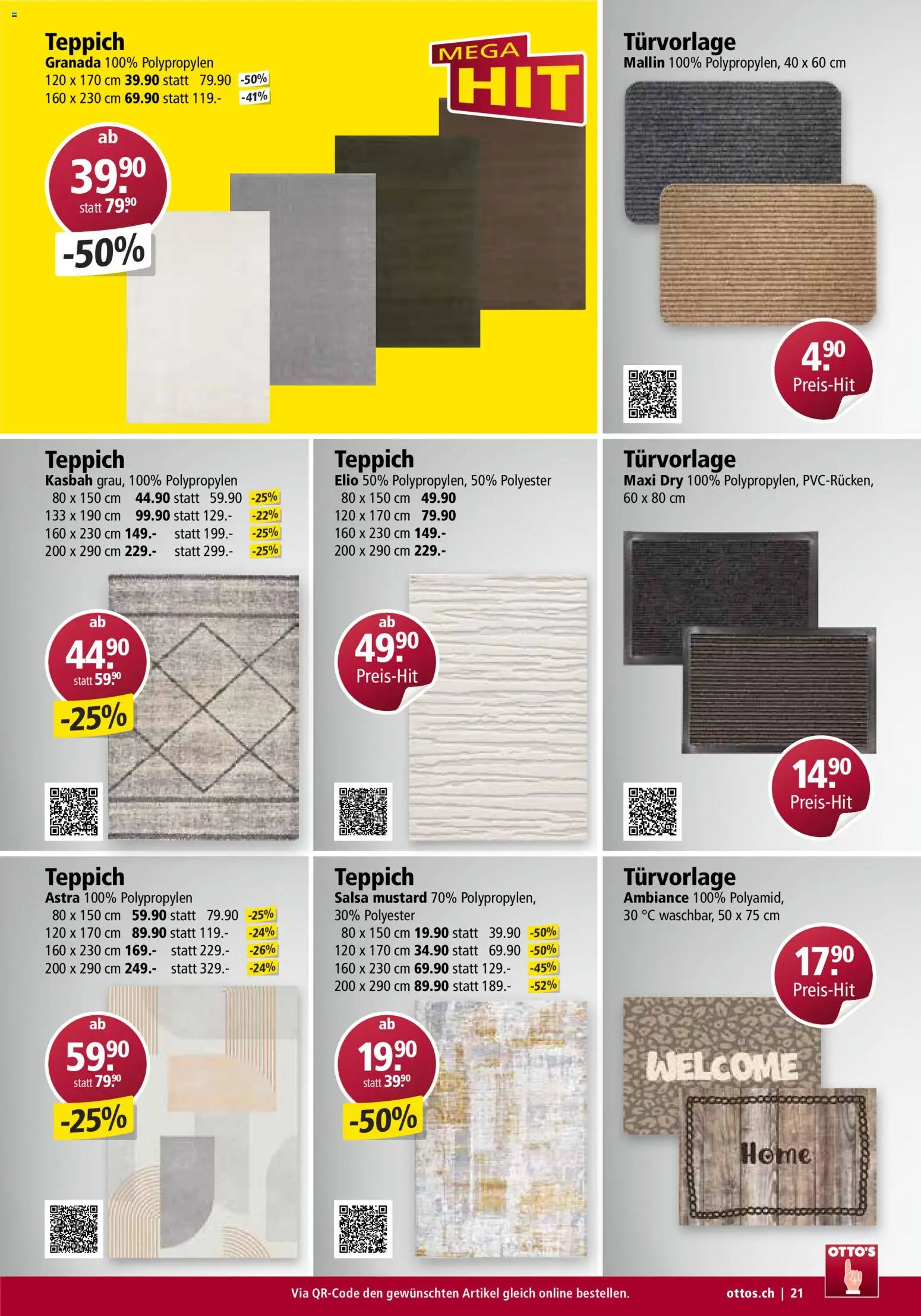 Otto's Aktionen Möbelflyer – gültig ab 01.09.2026 | Seite: 21 | Produkte: Teppich
