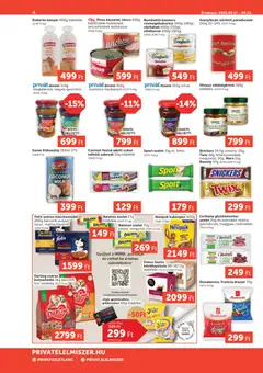 PRIVÁT Aktuális szórólap MAX - amely érvényes a következő dátumtól: 2026.09.17. | Oldal: 4 | Termékek: Dolce Gusto, Macskaeledel, Drazsé, Kenyér