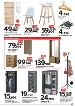Anteprima del volantino Offerte - Festa di Primavera valido a partire dal 20.04.2026 | Pagina: 25 | Prodotti: Scarpiera, Armadio, Cassettiera, Specchio