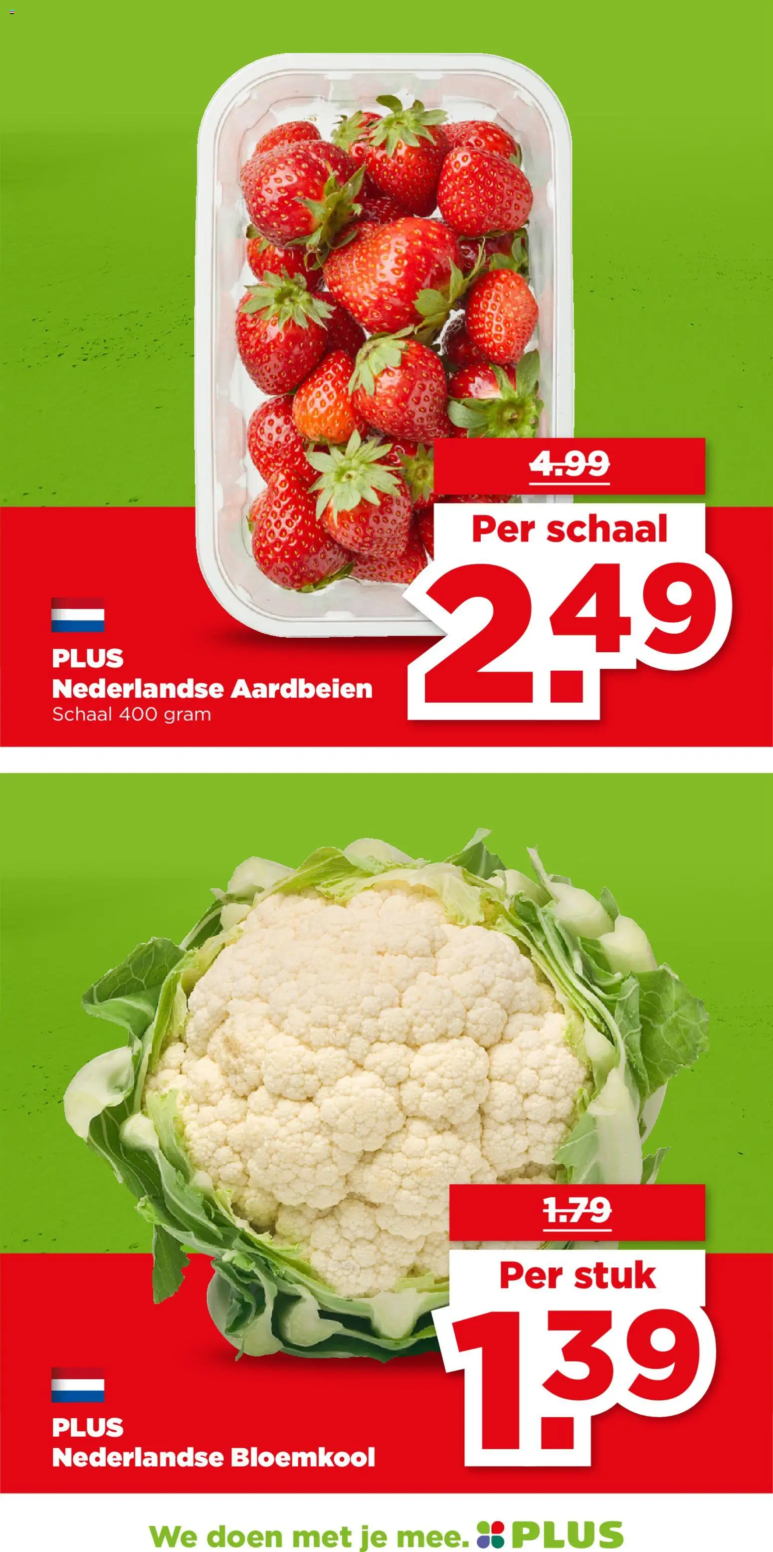 {H1} | Pagina: 9 | Producten: Bloemkool, Aardbeien, Schaal