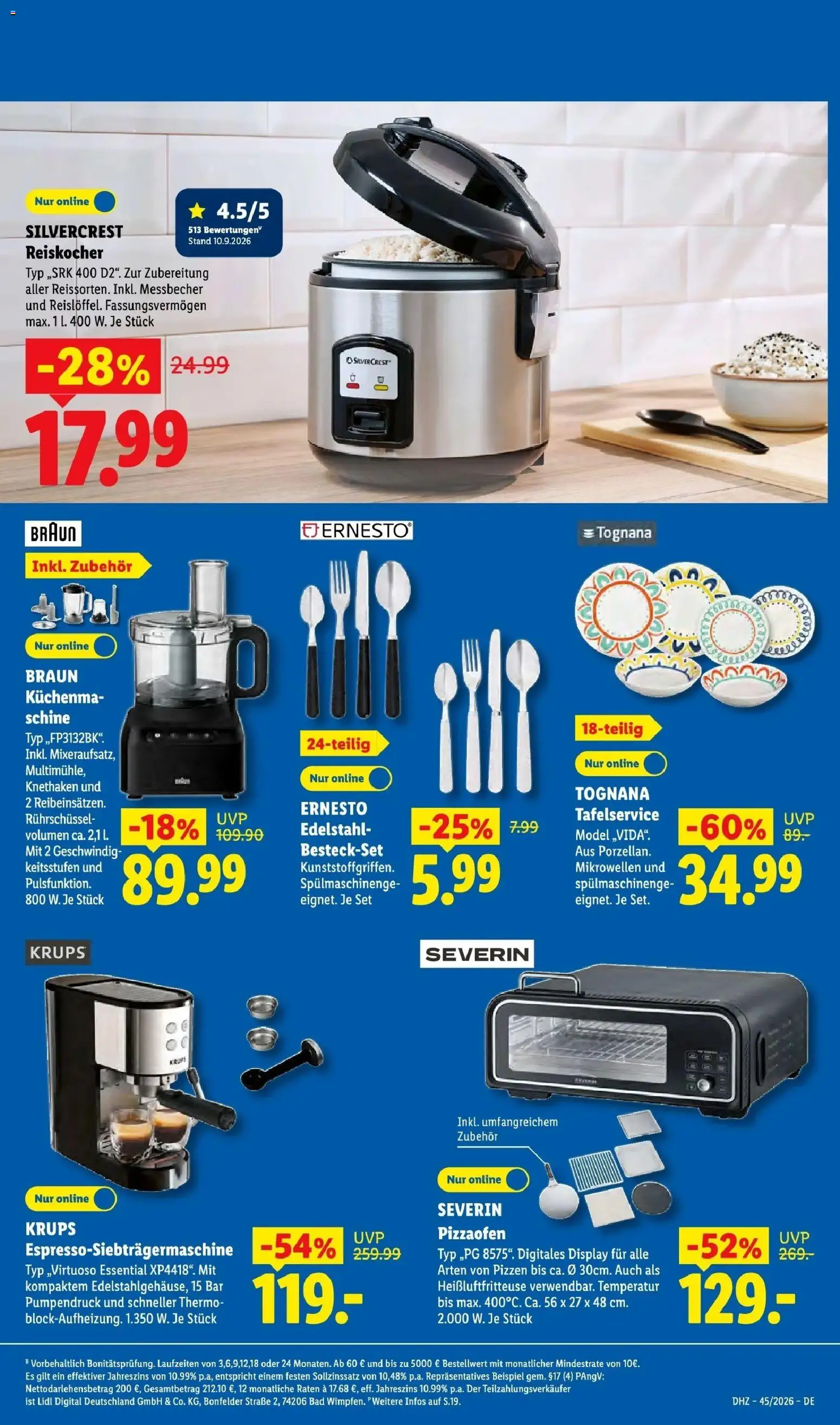 Lidl Prospekt Rheinbrohl (ab 02.11.2026) zum Blättern » Angebote | Seite: 57 | Produkte: Krups, Bad, Pizza, Heißluftfritteuse