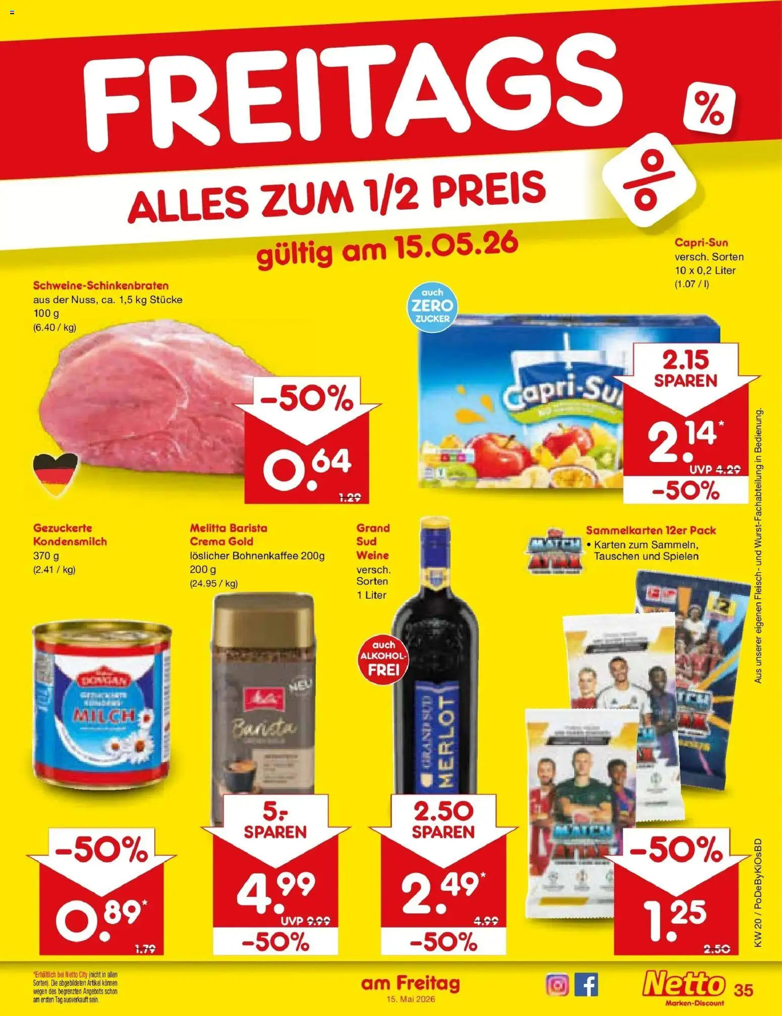 Netto Marken-Discount Prospekt Selb	 – gültig ab 10.05.2026 | Seite: 48 | Produkte: Melitta, Milch, Merlot, Zucker