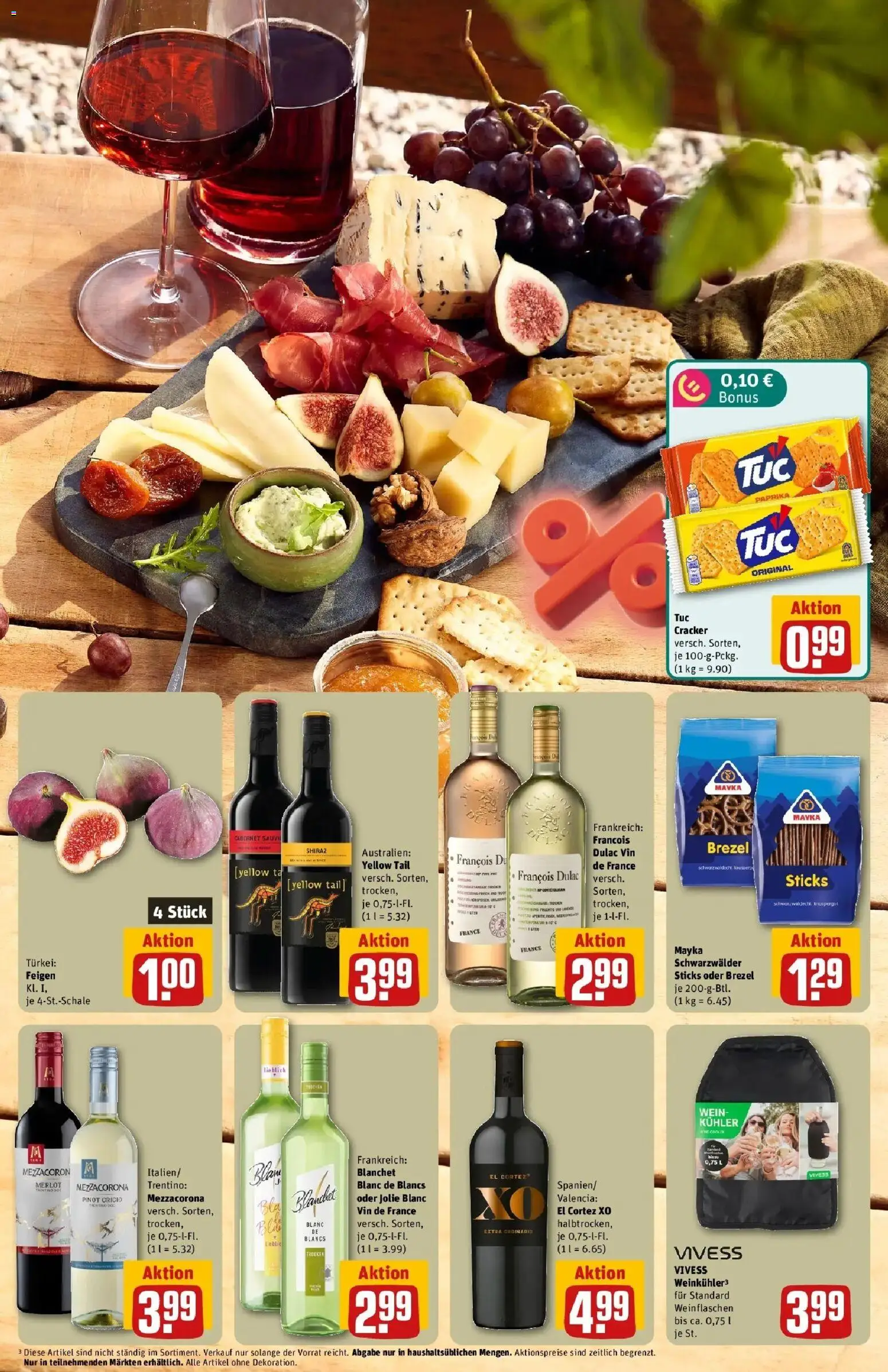 REWE Prospekt ab 12.10.2026 zum Blättern » Angebote | Seite: 15 | Produkte: Merlot, Paprika, Wein, Feigen