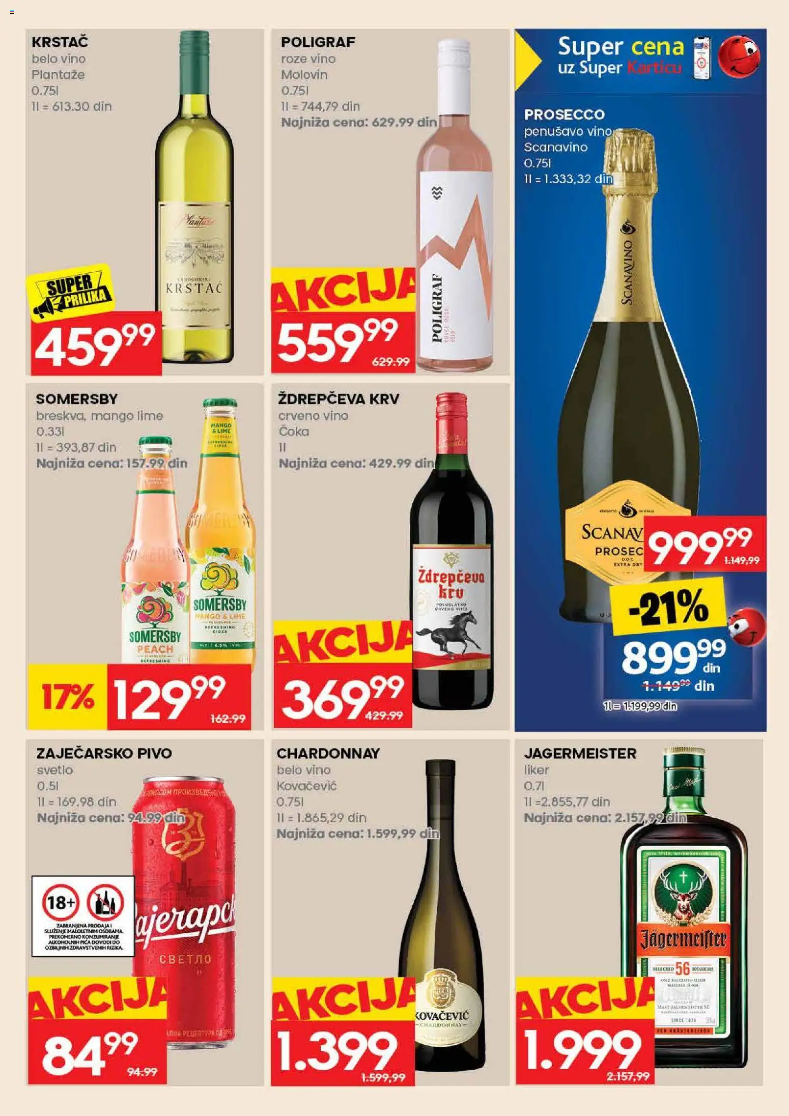 Roda katalog - važi od 31.08.2026 | Strana: 47 | Proizvode: Penušavo vino, Belo vino, Pica, Roze vino