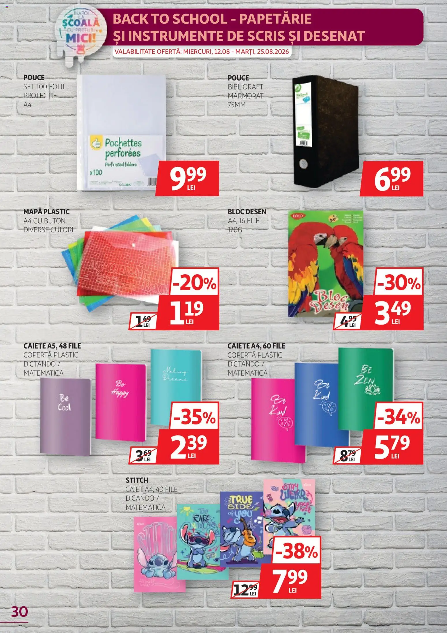 Noul catalog Auchan – valabil de la 12.08.2026 | Pagină: 30 | Produse: Mici