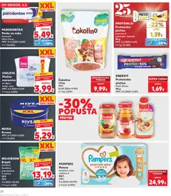 VIOLETA, Vlažne maramice za djecu water care - Pregled kataloga iz trgovine Kaufland, vrijedi od 06.05.2026 | Stranica: 20