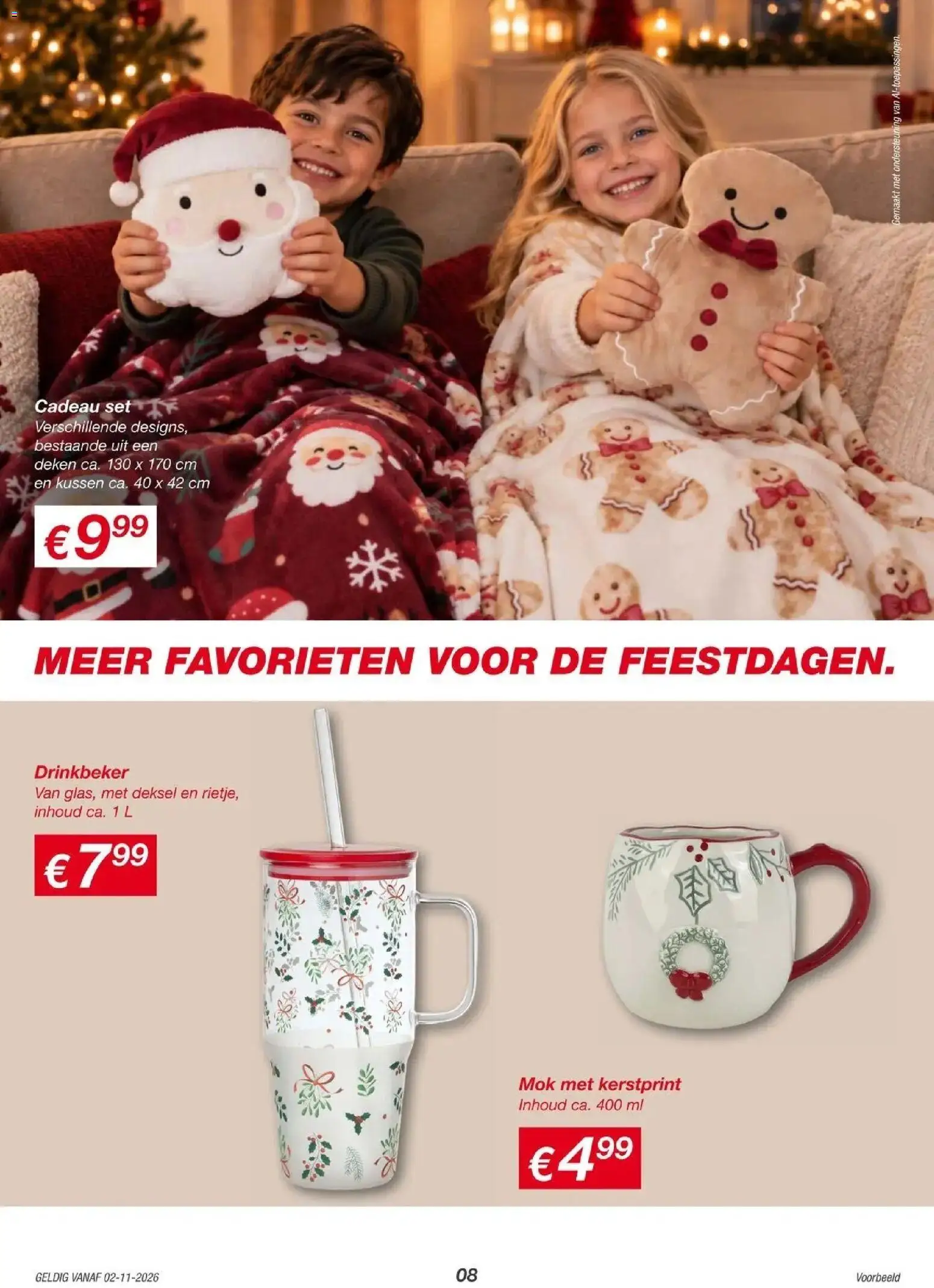 KiK folder vanaf 02-11-2026 || NIEUWE | Pagina: 8 | Producten: Mok, Kussen, Deken