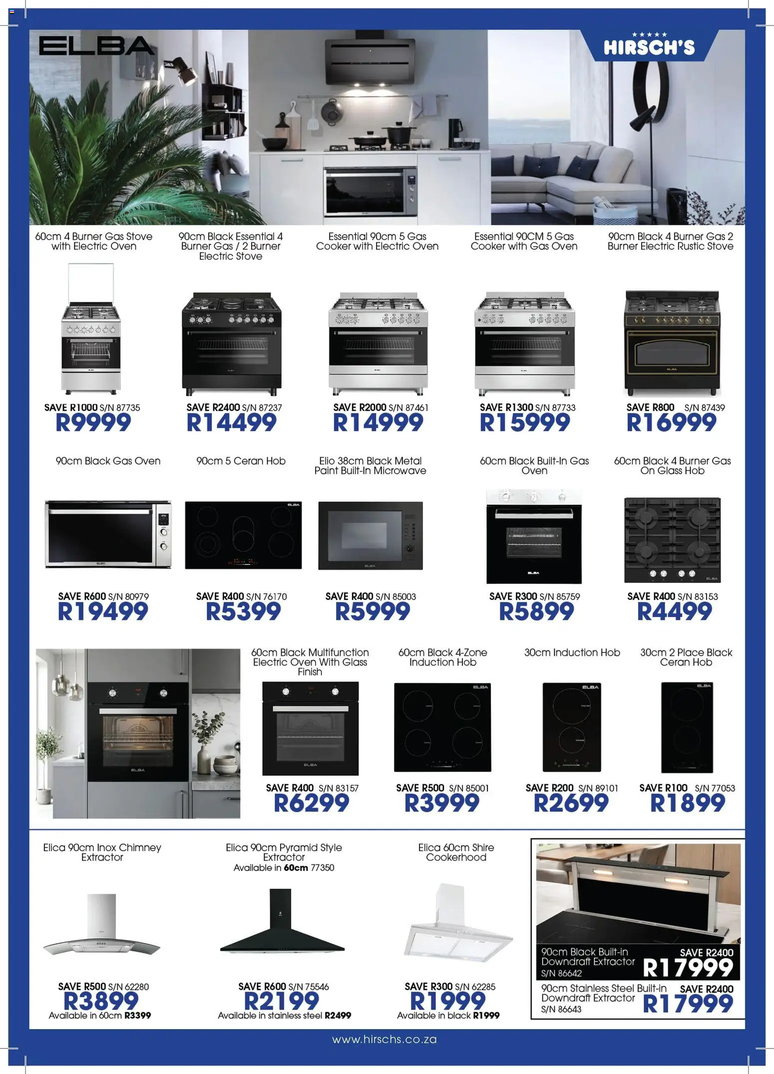 New Hirsch's catalogue – valid from 21/08/2026 | Page: 32 | Products: Hob, Stove, Microwave, Gas stove