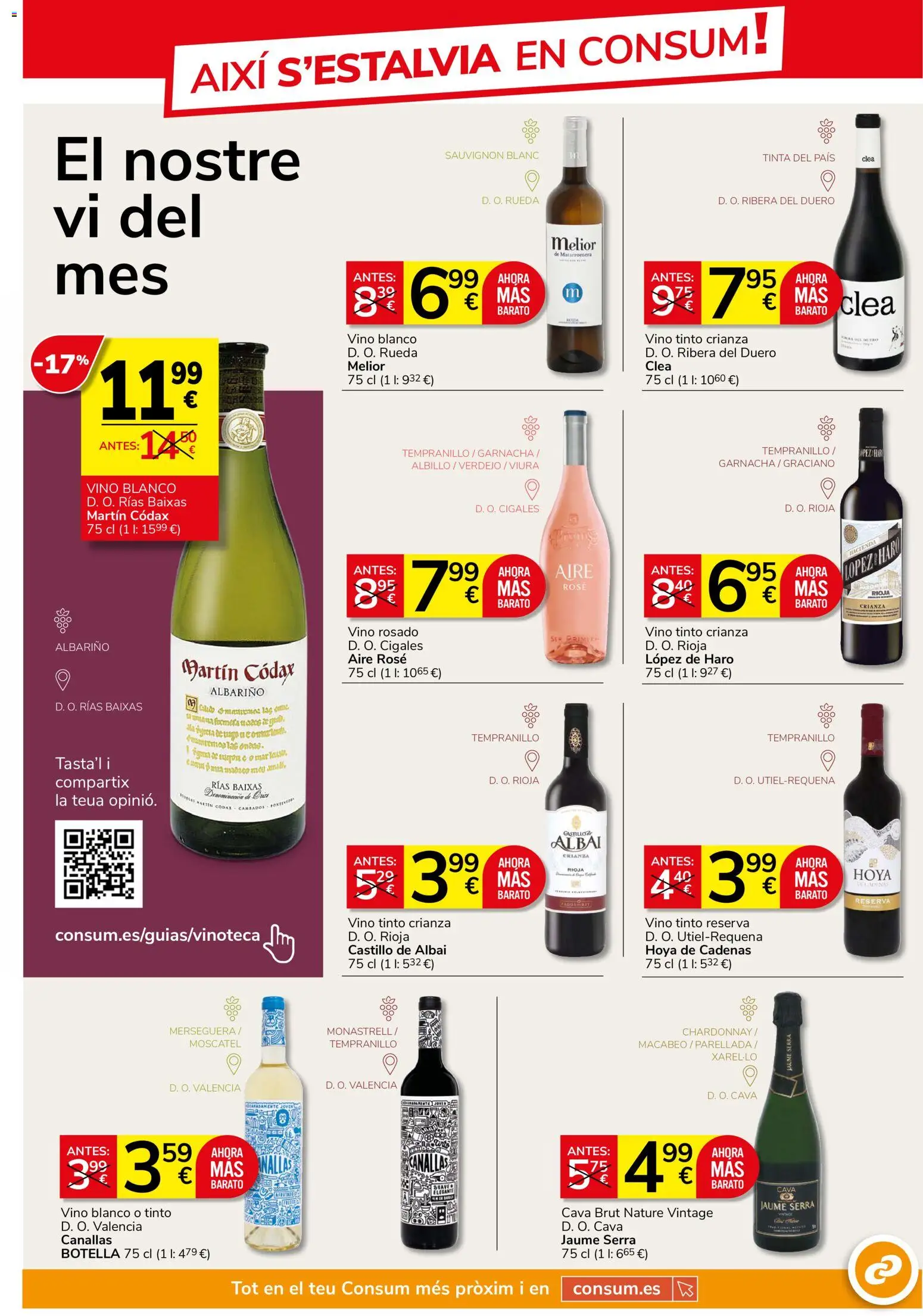 Consum folleto │ válido desde el 25/06/2026 | Página: 13 | Productos: Vino rosado, Vino