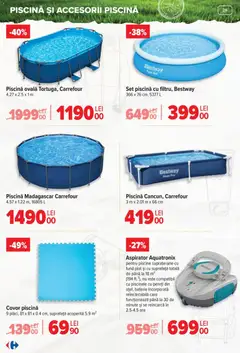 Ofertele Carrefour valabile de la 15.04.2026 | Pagină: 28 | Produse: Aspirator, Piscină, Baterie, Covor
