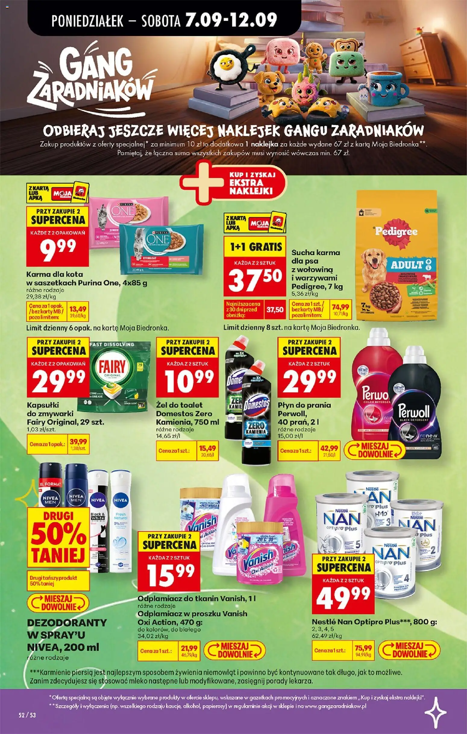 Biedronka Polsko leták od 07.09.2026 | Strana: 73 | Produkty: Nivea, Mléko, Purina, Karty