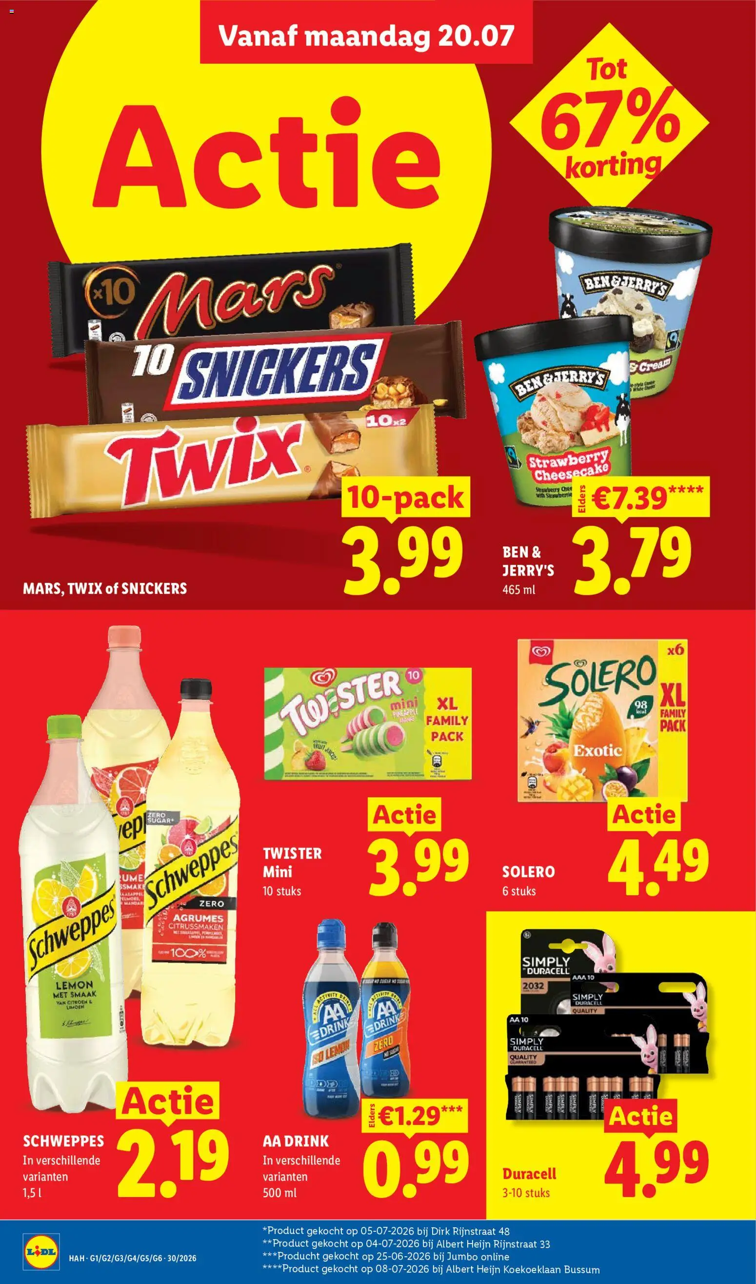 {H1} | Pagina: 10 | Producten: Citroen, Mars, Twix, Snickers