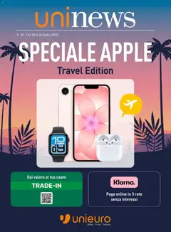 Anteprima del volantino Unieuro volantino Apple valido a partire dal 20/07/2026