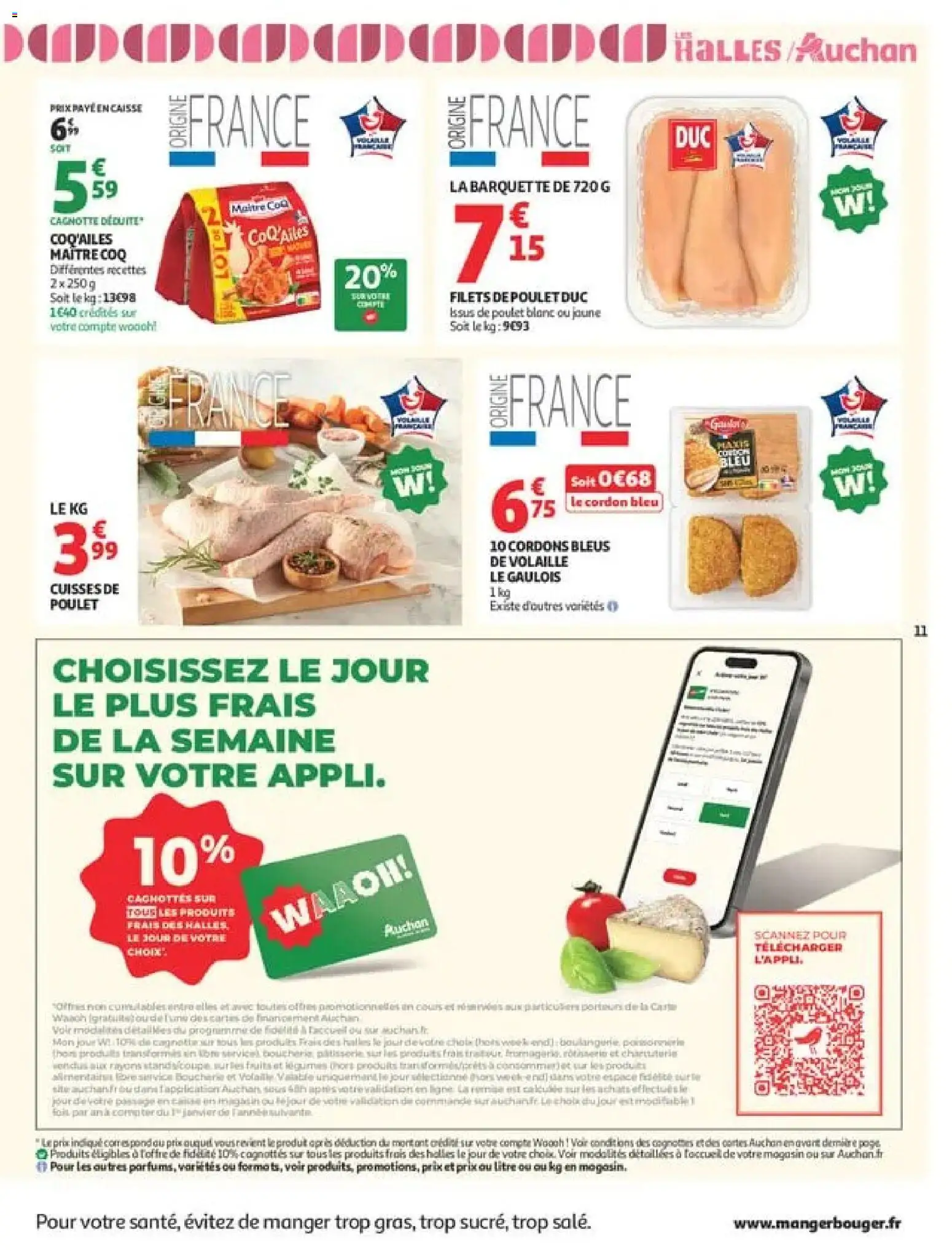 {H1} | Page: 11 | Produits: Cuisses de poulet, Volaille, Poulet, Cordon bleu