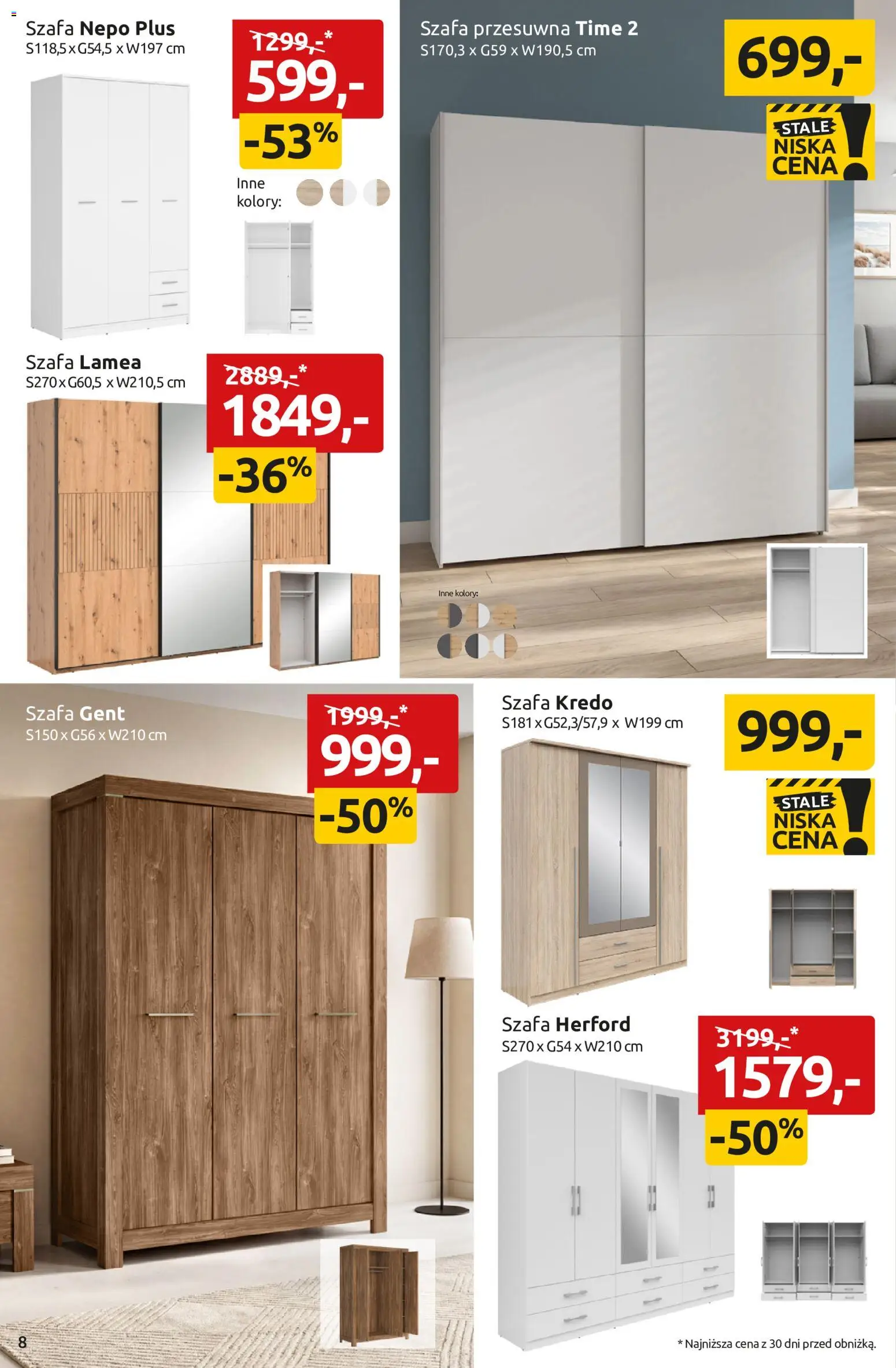 Black Red White promocje od 16.07.2026 | Strona: 8 | Produkty: Szafa