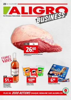 Aligro aktionen Business Chavannes, Matran, Genève, Sion ab 01.06.2026 gültig