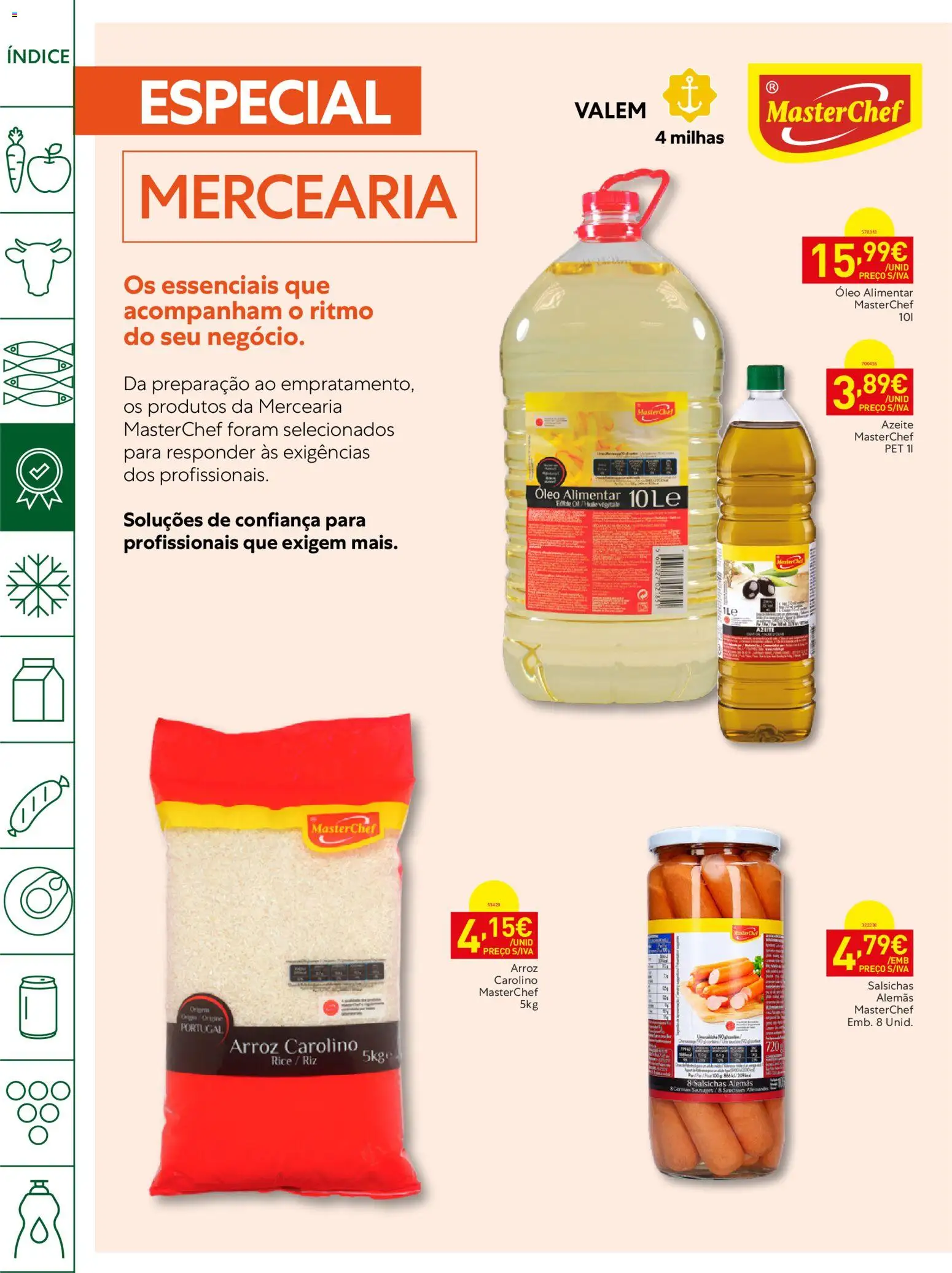 Recheio Horeca Madeira │ válido de 22/09/2026 | Página: 8 | Produtos: Azeite, Mercearia, Arroz, Salsichas