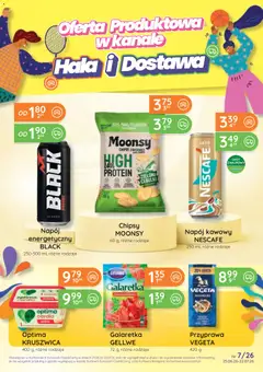 Pogląd oferty "Eurocash gazetka" - ważna od 25.06.2026 | Strona: 1 | Produkty: Chipsy, Galaretka, Optima cardio, Nescafe