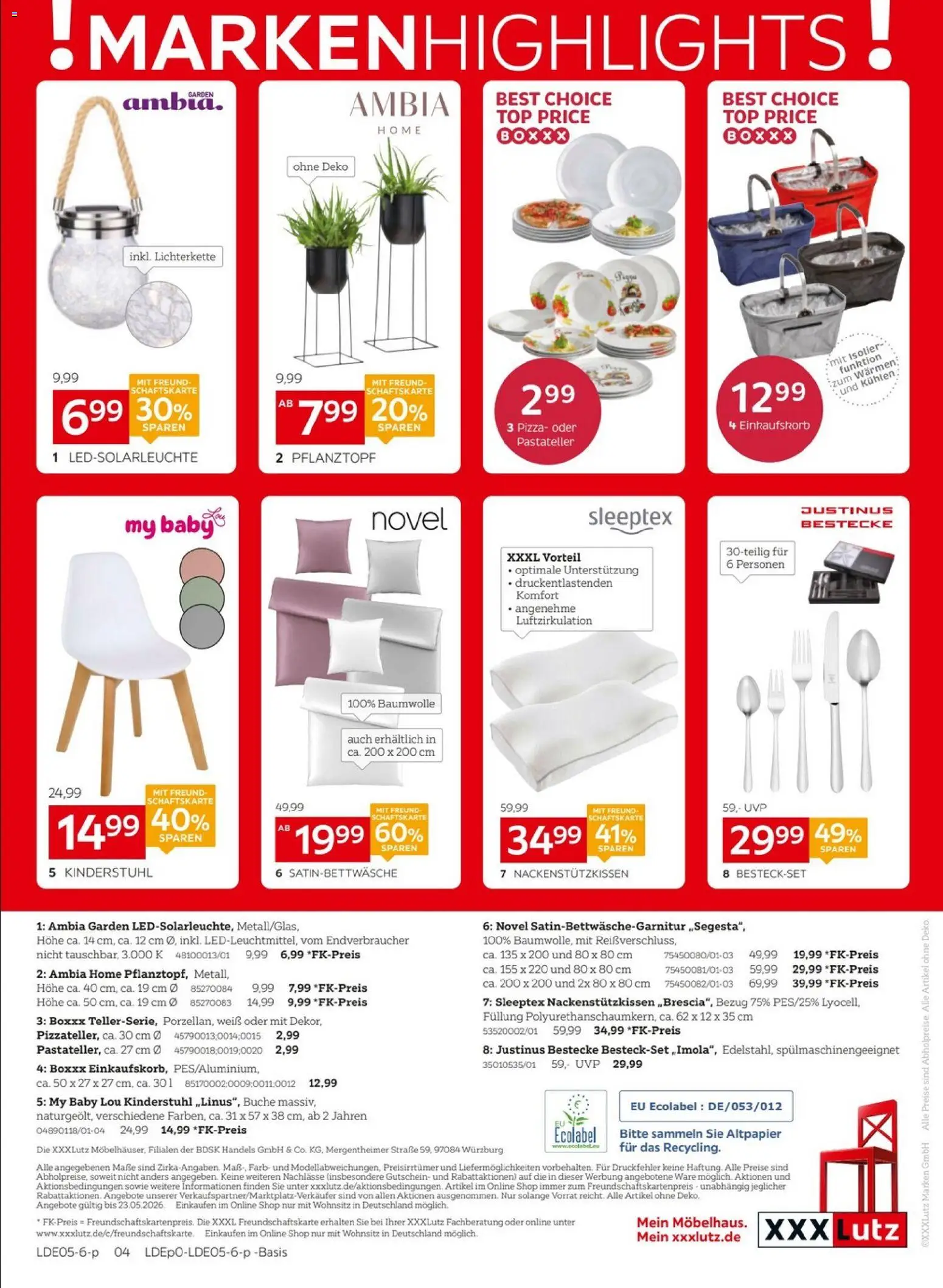 XXXLutz Wohnaccessoires – gültig ab 09.05.2026 | Seite: 6 | Produkte: Top, Pizza
