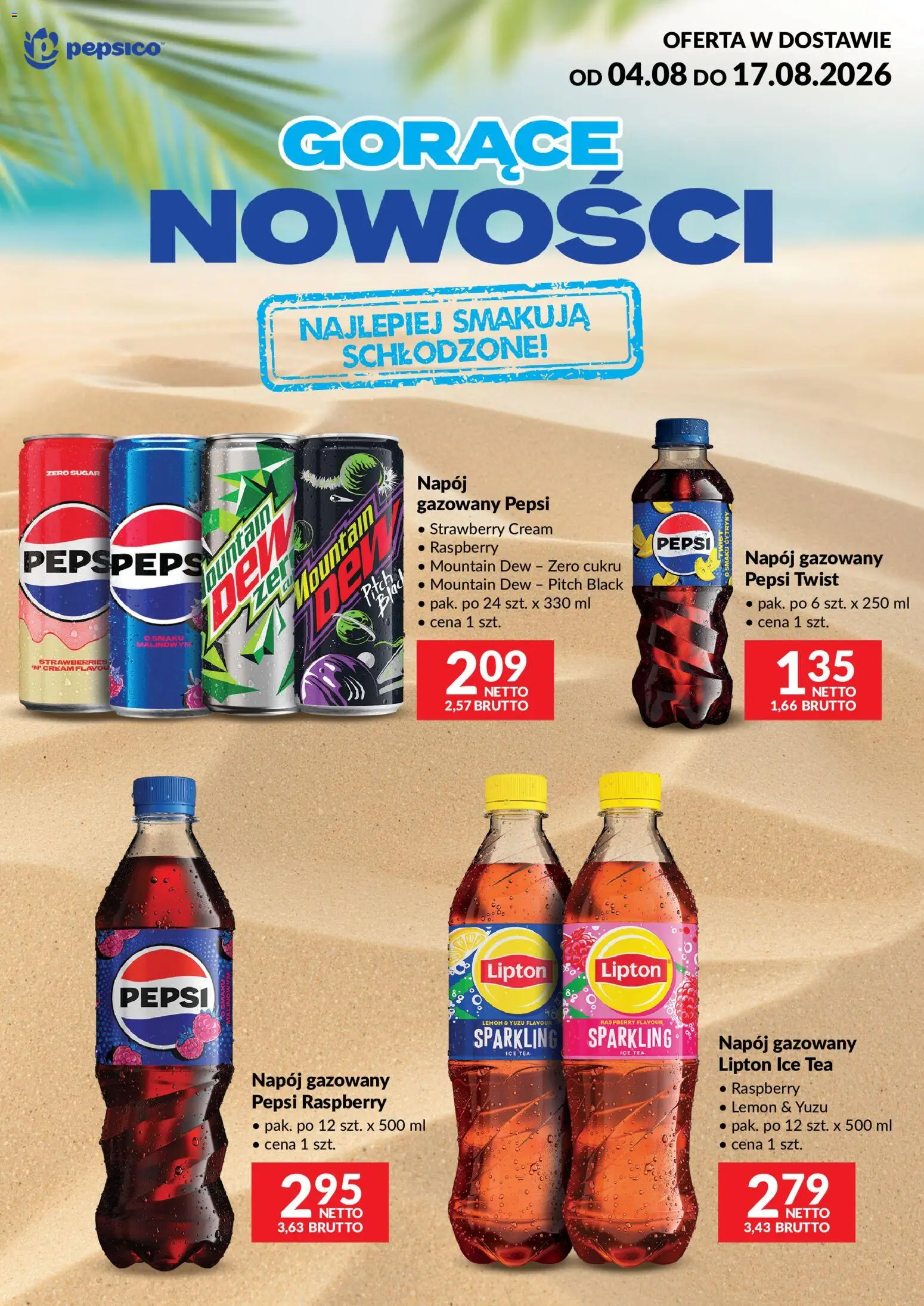 Makro gazetka - Pepsico od 04.08.2026 | Strona: 1 | Produkty: Ice Tea, Pepsi, Cytryny