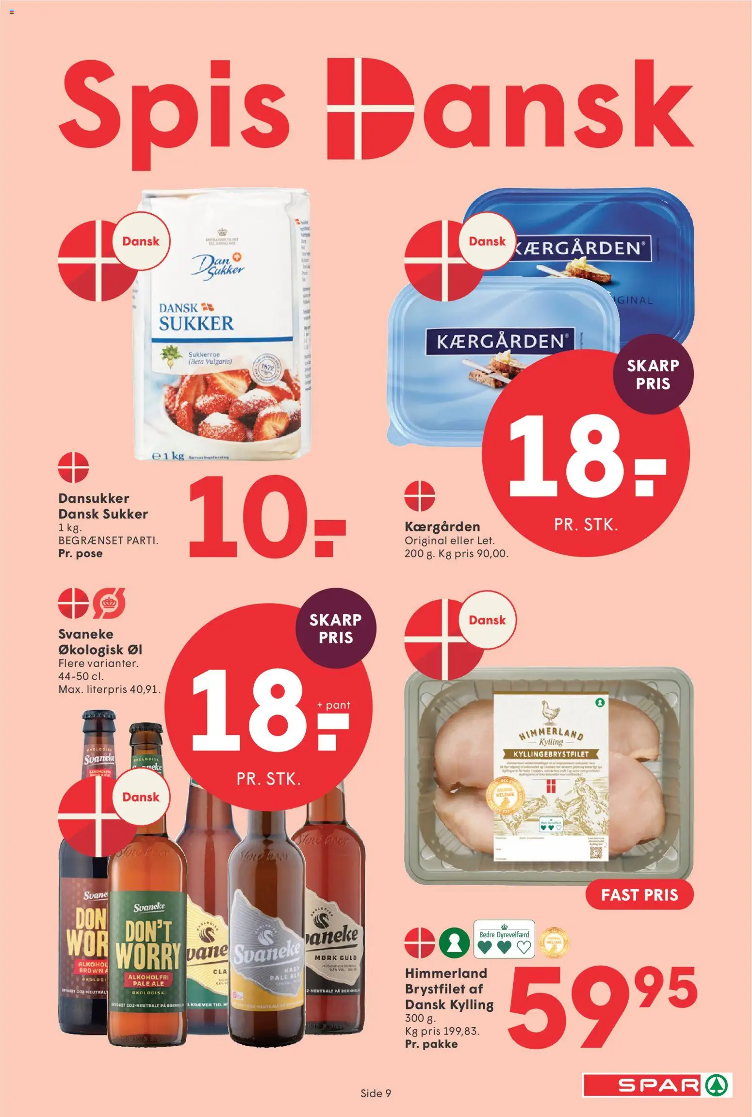 Spar tilbudsavis – gyldig fra 07/08/2026 | Side: 10 | Produkter: Øl, Sukker