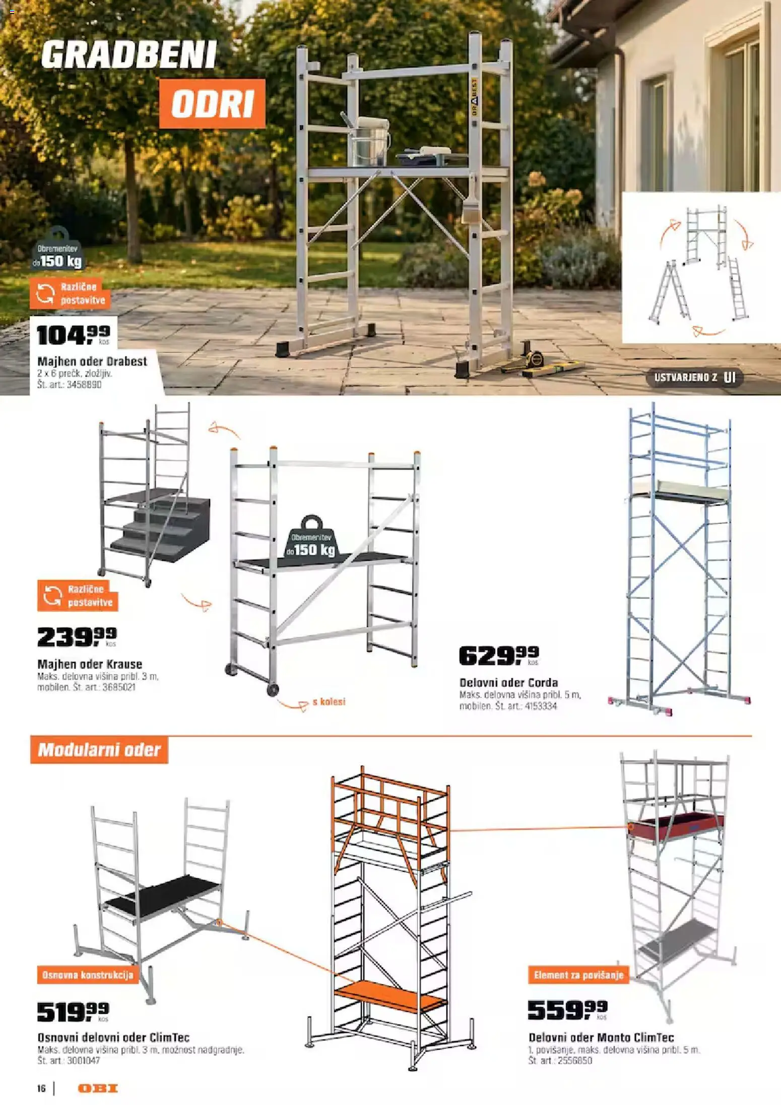 Novi OBI katalog ponudbe – veljaven od 01.09.2026 | Stran: 16