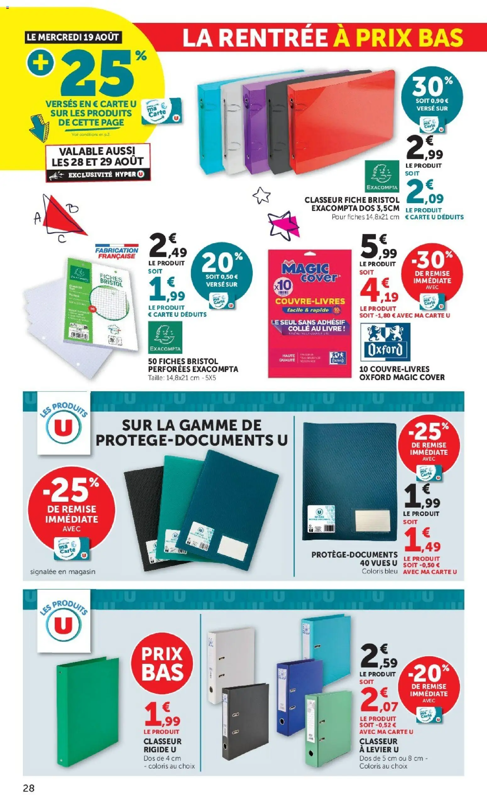 {H1} | Page: 28 | Produits: Colle, Livre
