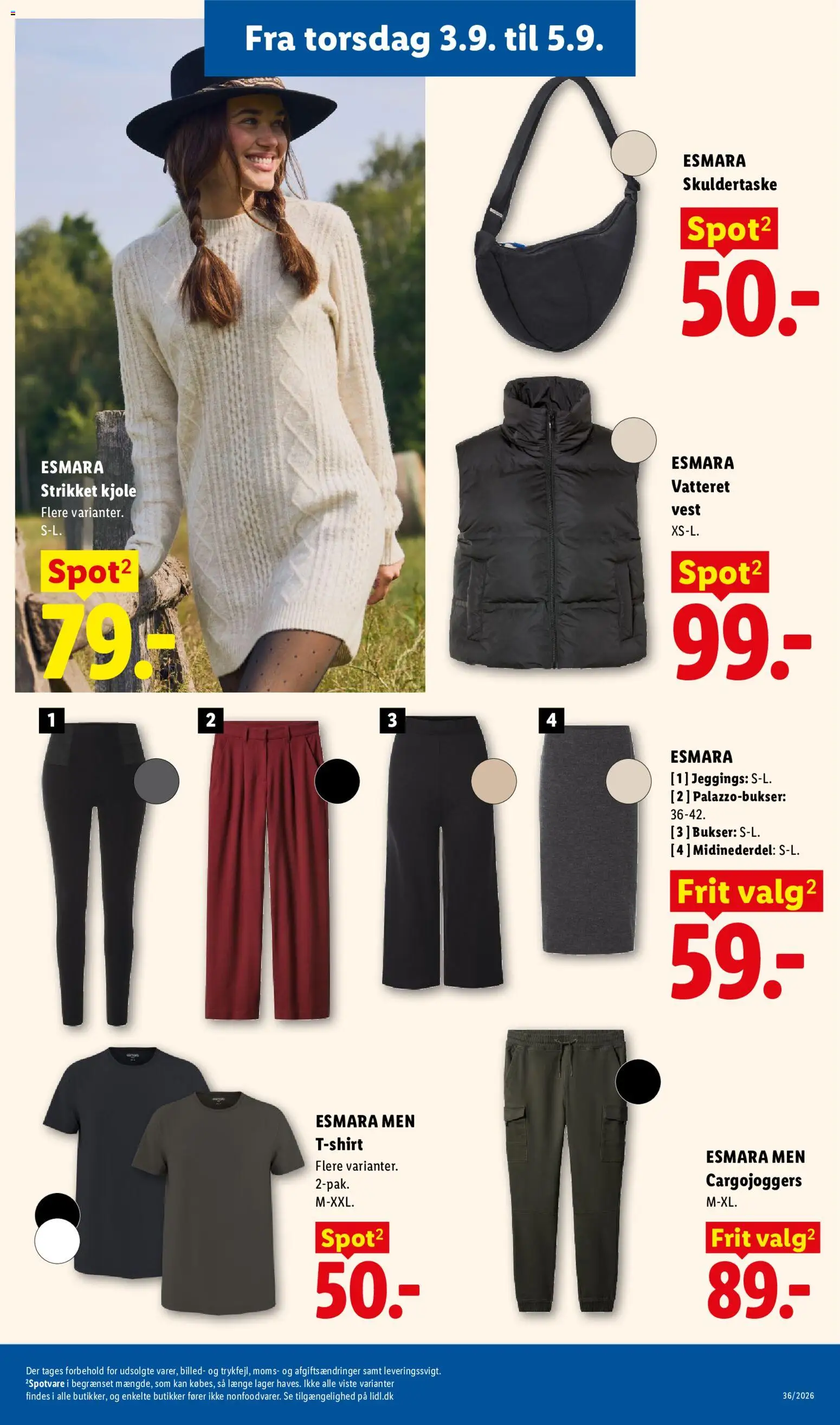 Lidl tilbudsavis – gyldig fra 30/08/2026 | Side: 27 | Produkter: T-shirt, Vest, Kjole, Søm
