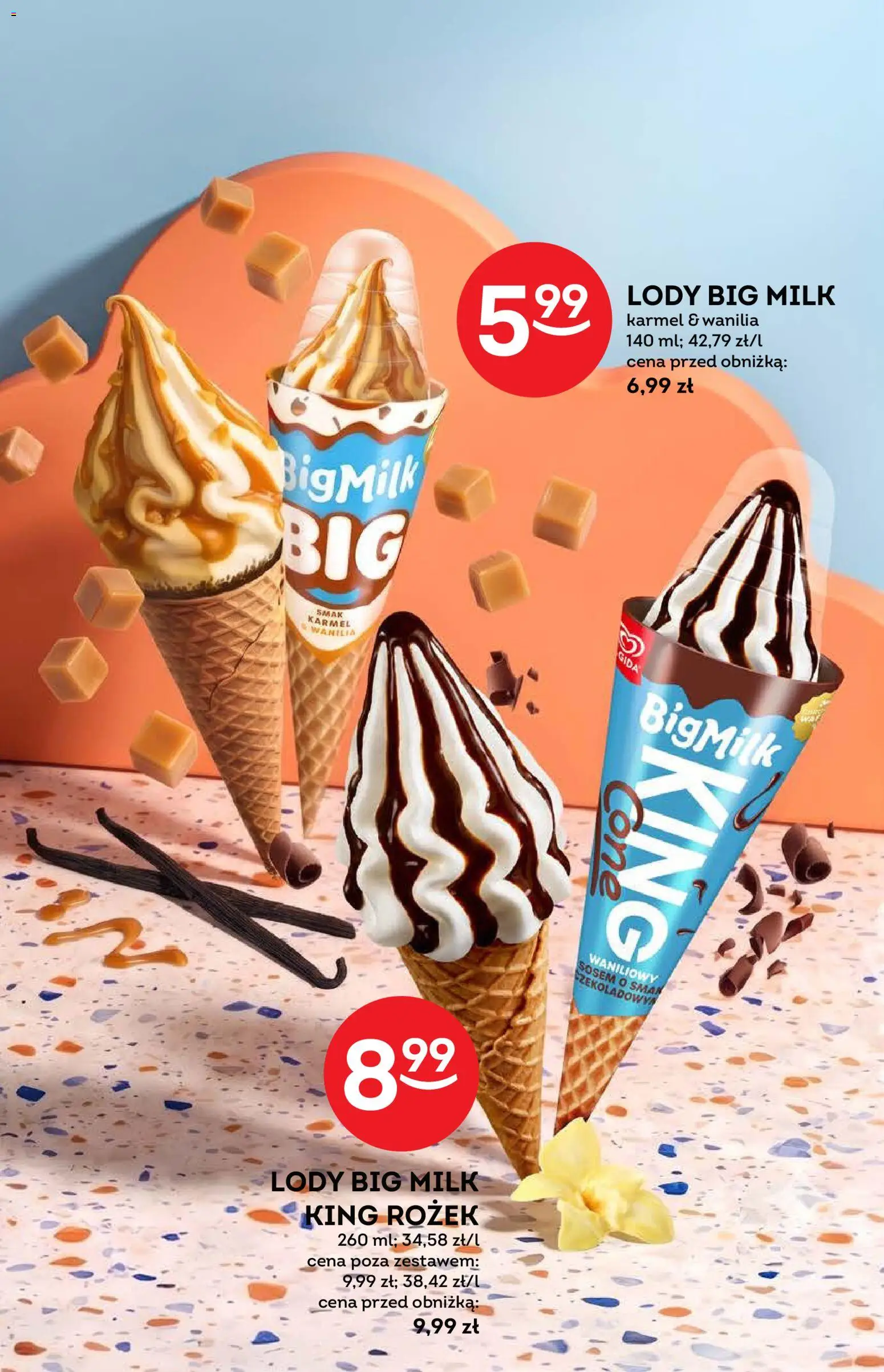 Żabka gazetka - Katalog lodowy od 09.09.2026 | Strona: 15 | Produkty: Big Milk, Lody Big Milk, Lody, Wanilia