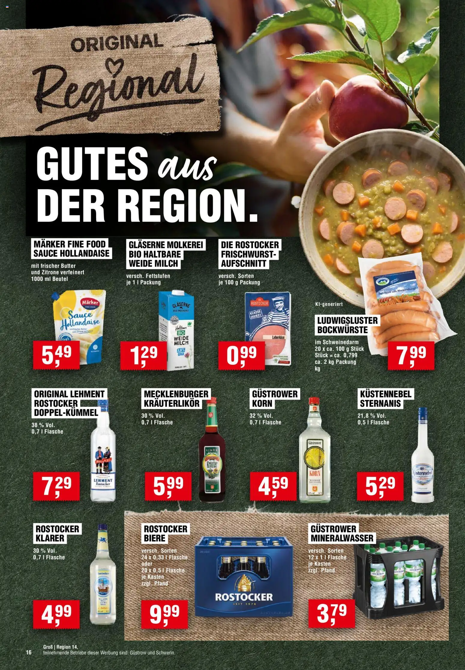 Handelshof Prospekt – gültig ab 15.10.2026 | Seite: 16 | Produkte: Butter, Mineralwasser, Zitrone, Leberkase