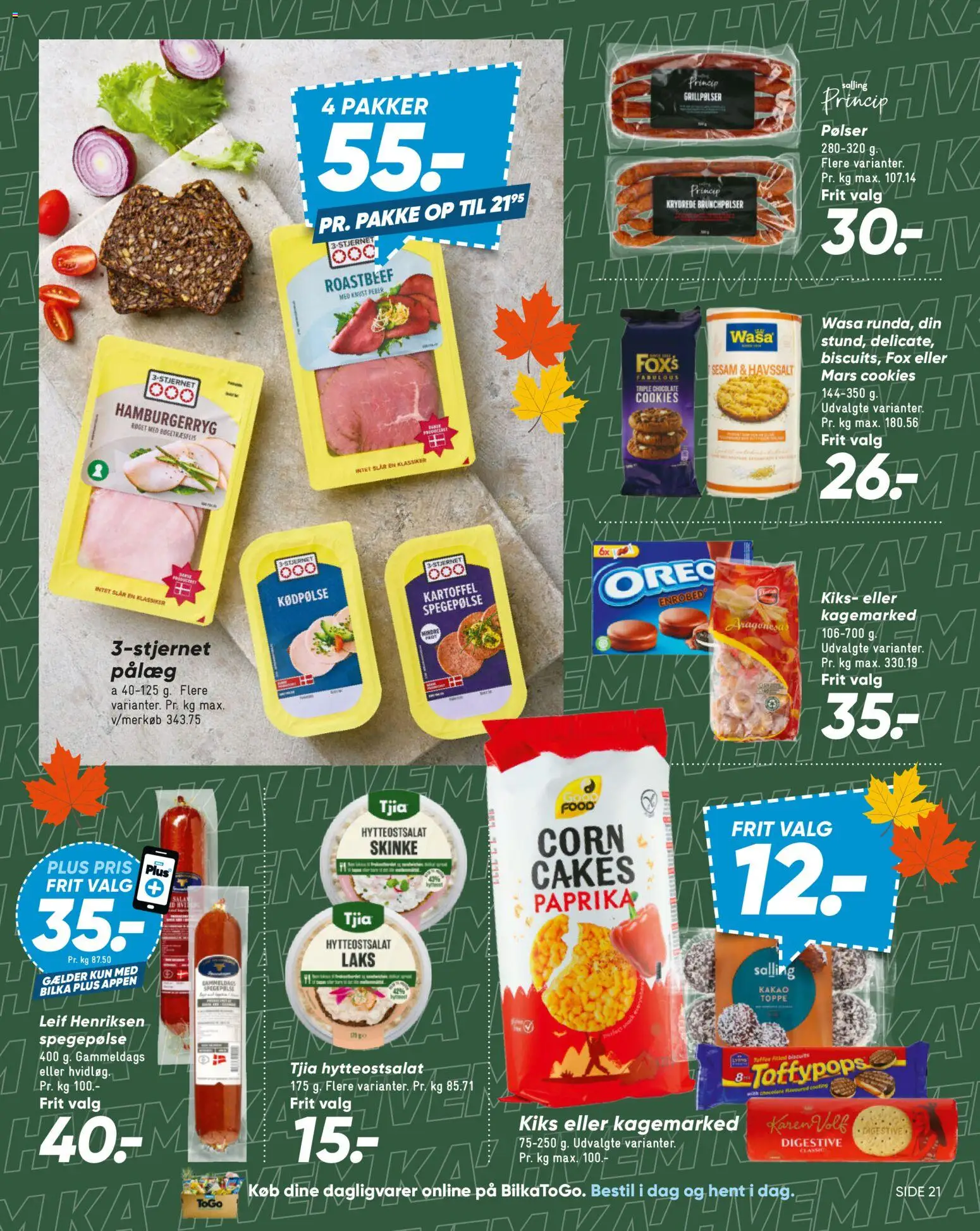 Bilka tilbudsavis – gyldig fra 09/10/2026 | Side: 34 | Produkter: Pølser, Spegepølse, Grillpølser, Laks