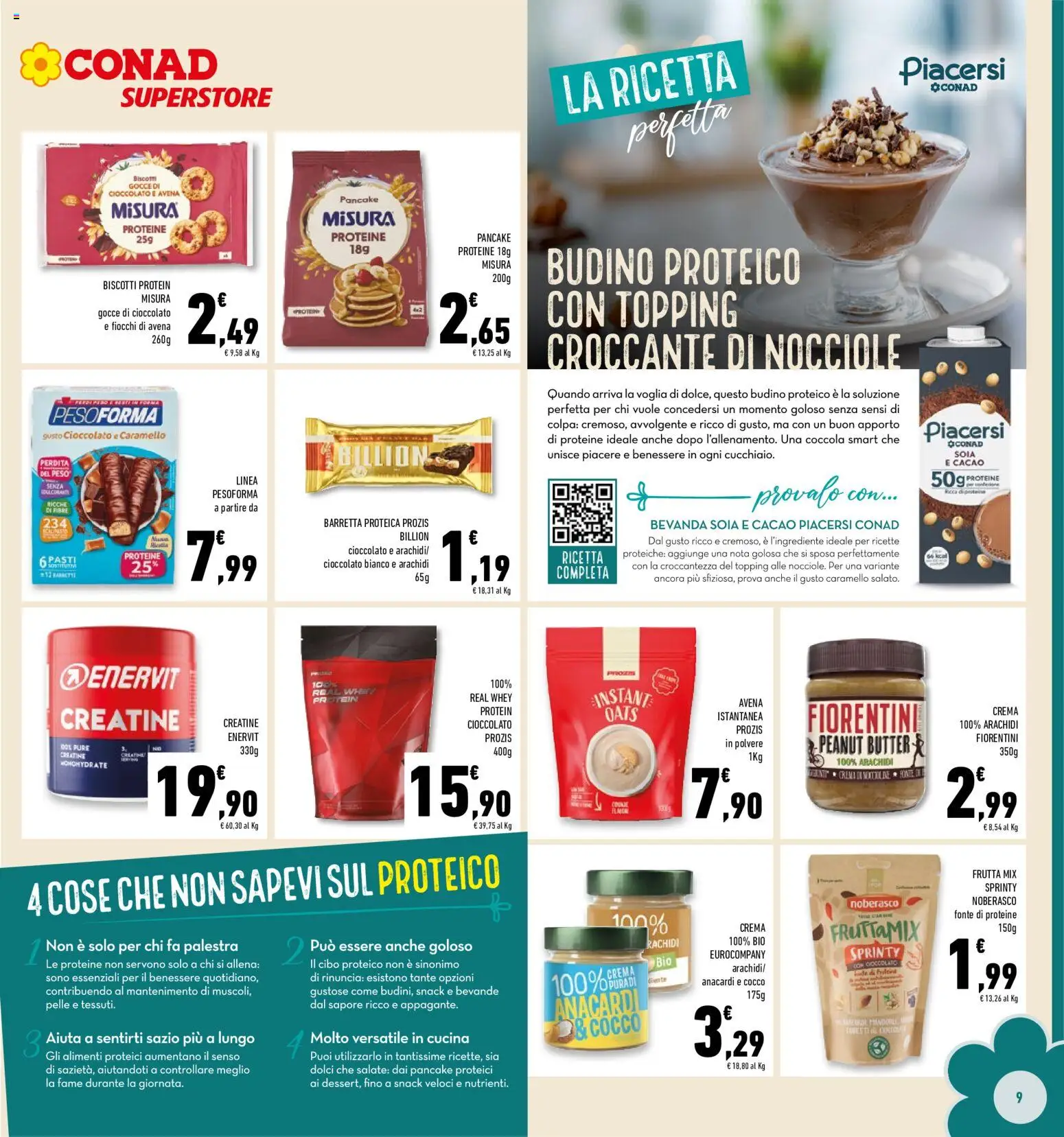 Volantino Conad del 20.05.2026 | Pagina: 9 | Prodotti: Biscotti, Frutta, Cacao, Topping