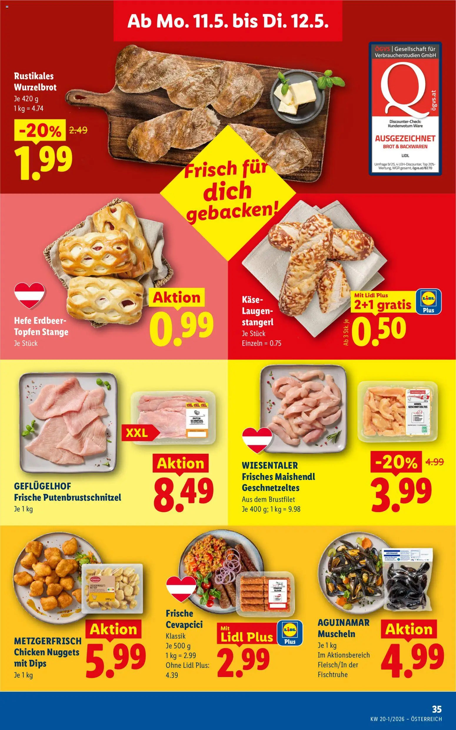Lidl Flugblatt - Altenmarkt im Pongau, St. Johann im Pongau, Zell am See gültig ab 07.05.2026 | Seite: 42 | Produkte: Käse, Brot