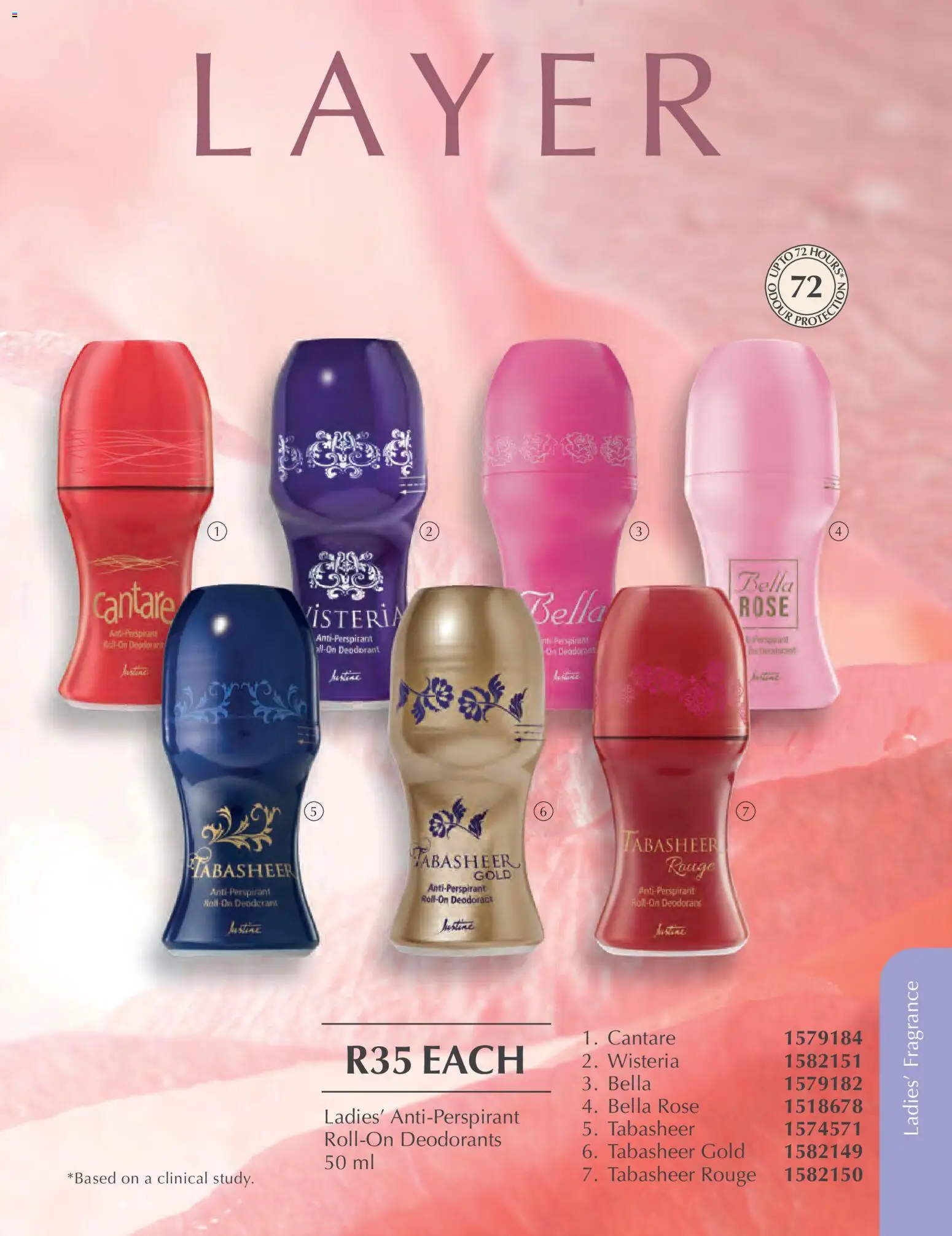 New Justine catalogue – valid from 01.04.2026 | Page: 24 | Products: Fragrance, Deodorant, Antiperspirant