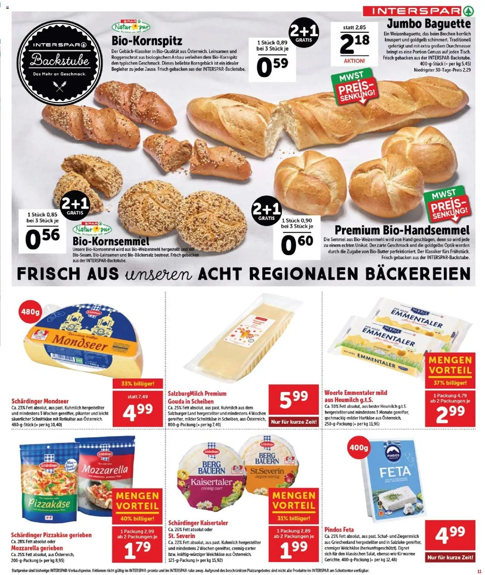 Interspar Flugblatt - Burgenland Sued gültig ab 01.07.2026 | Seite: 11 | Produkte: Jääkaappipakastin