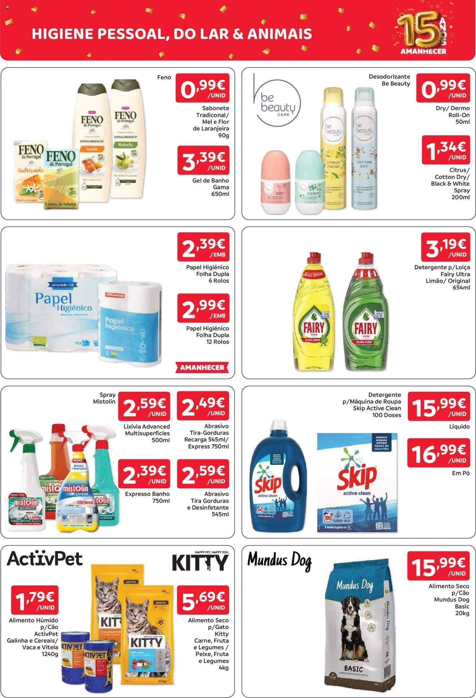 Amanhecer folheto Madeira │ válido de 15/10/2026 | Página: 10 | Produtos: Pó, Legumes, Desodorizante, Banho