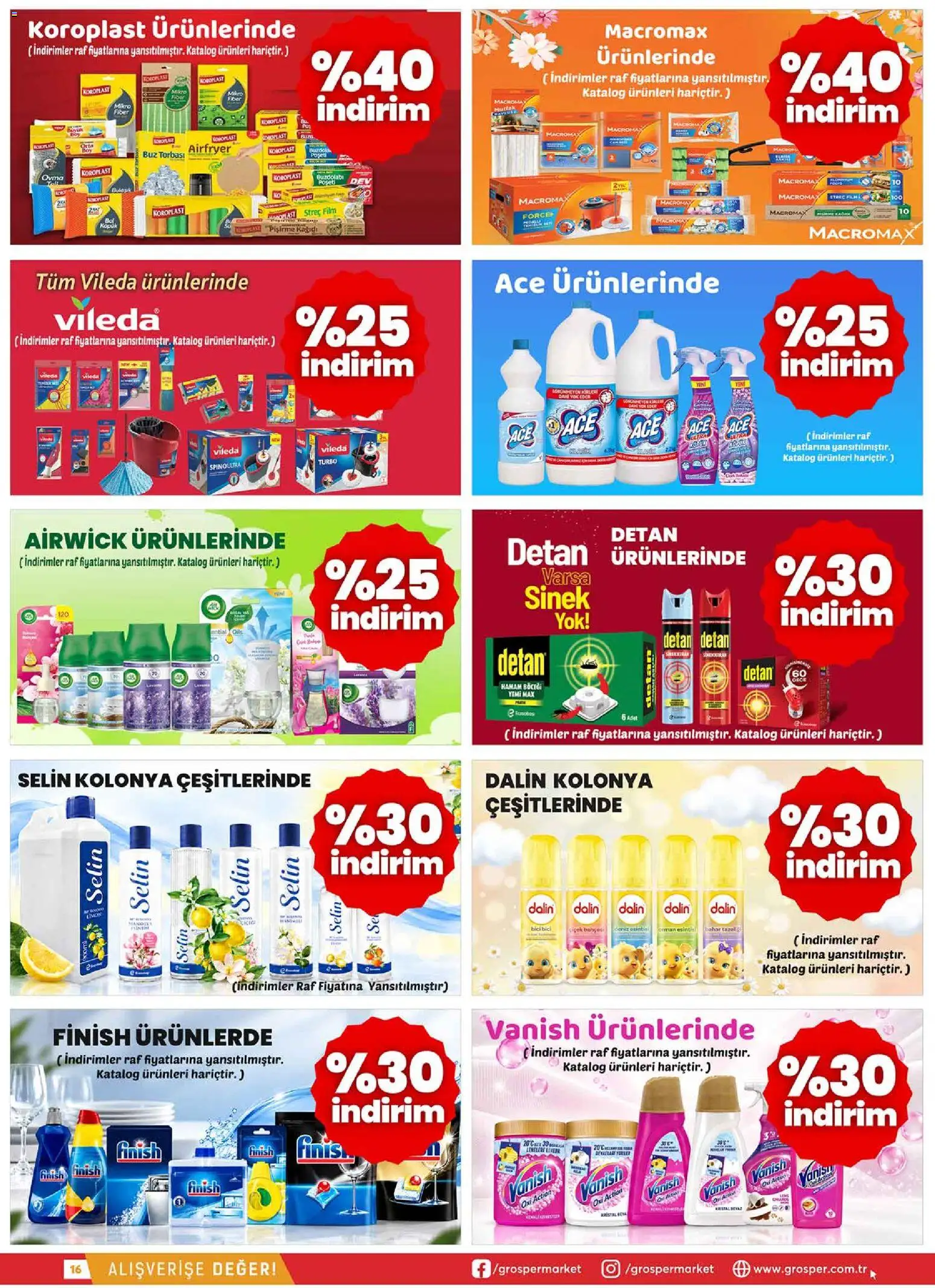 Grosper Katalog - 30 Eylül 2026 tarihinden itibaren geçerlidir | Sayfa: 16 | Ürünler: Raf, Buzdolabı