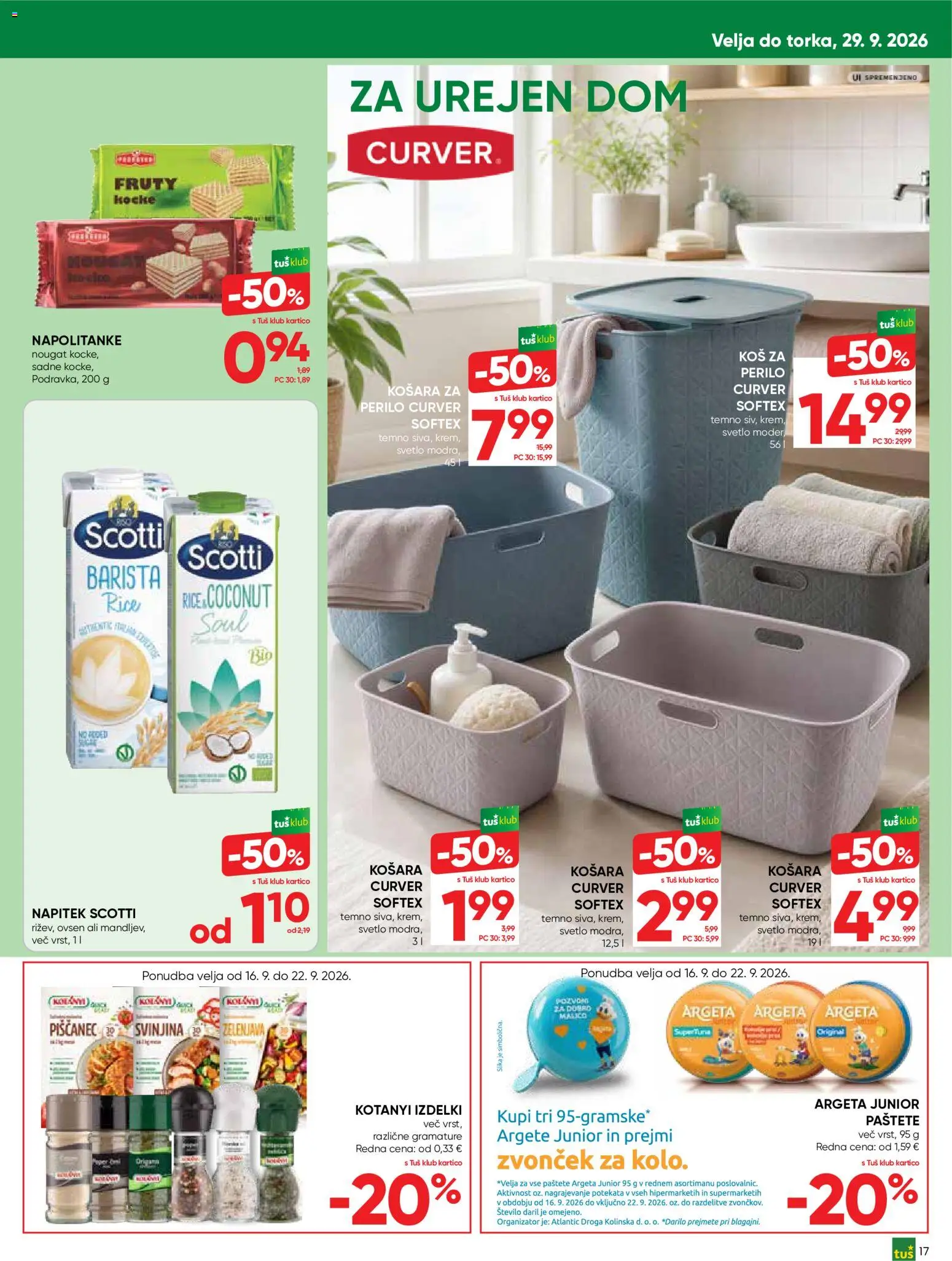 Novi Tuš katalog ponudbe – veljaven od 16.09.2026 | Stran: 17