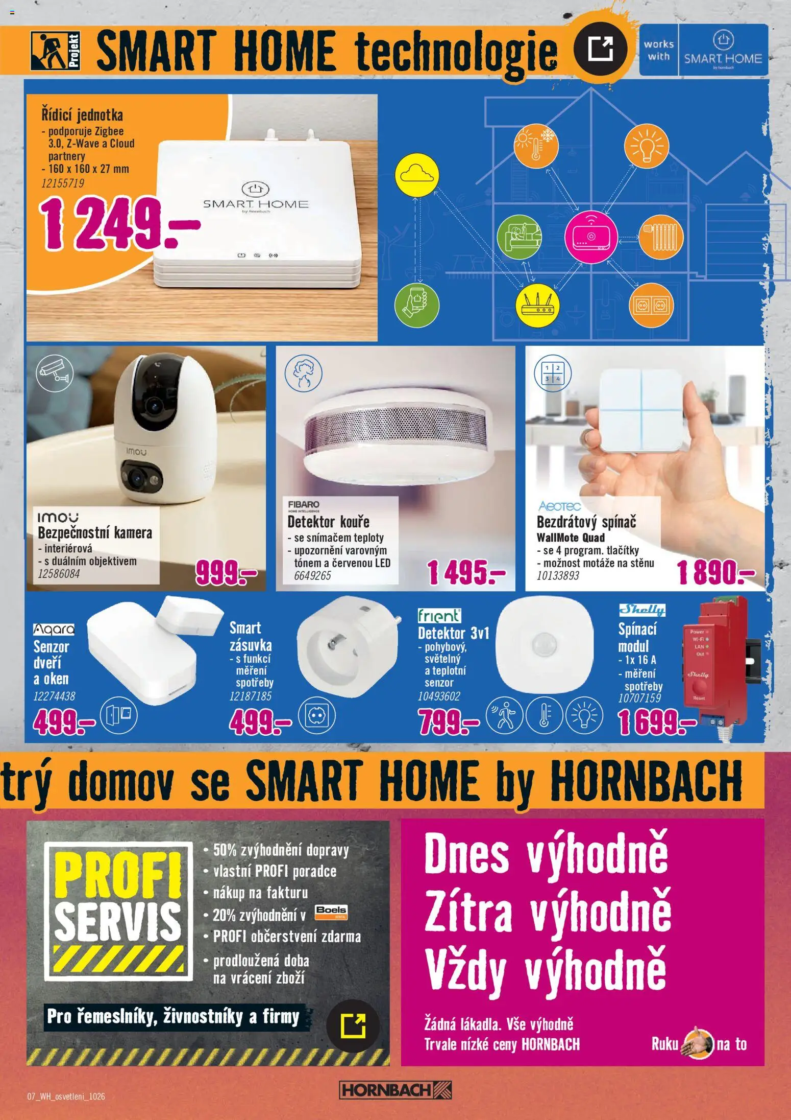 HORNBACH leták - Osvětlení od 28.10.2026 | Strana: 7 | Produkty: Kamera, Zásuvka, LED