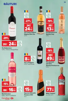 Ofertele Carrefour valabile de la 19.08.2026 | Pagină: 33 | Produse: Premium, Campari, Vin spumant, Lux