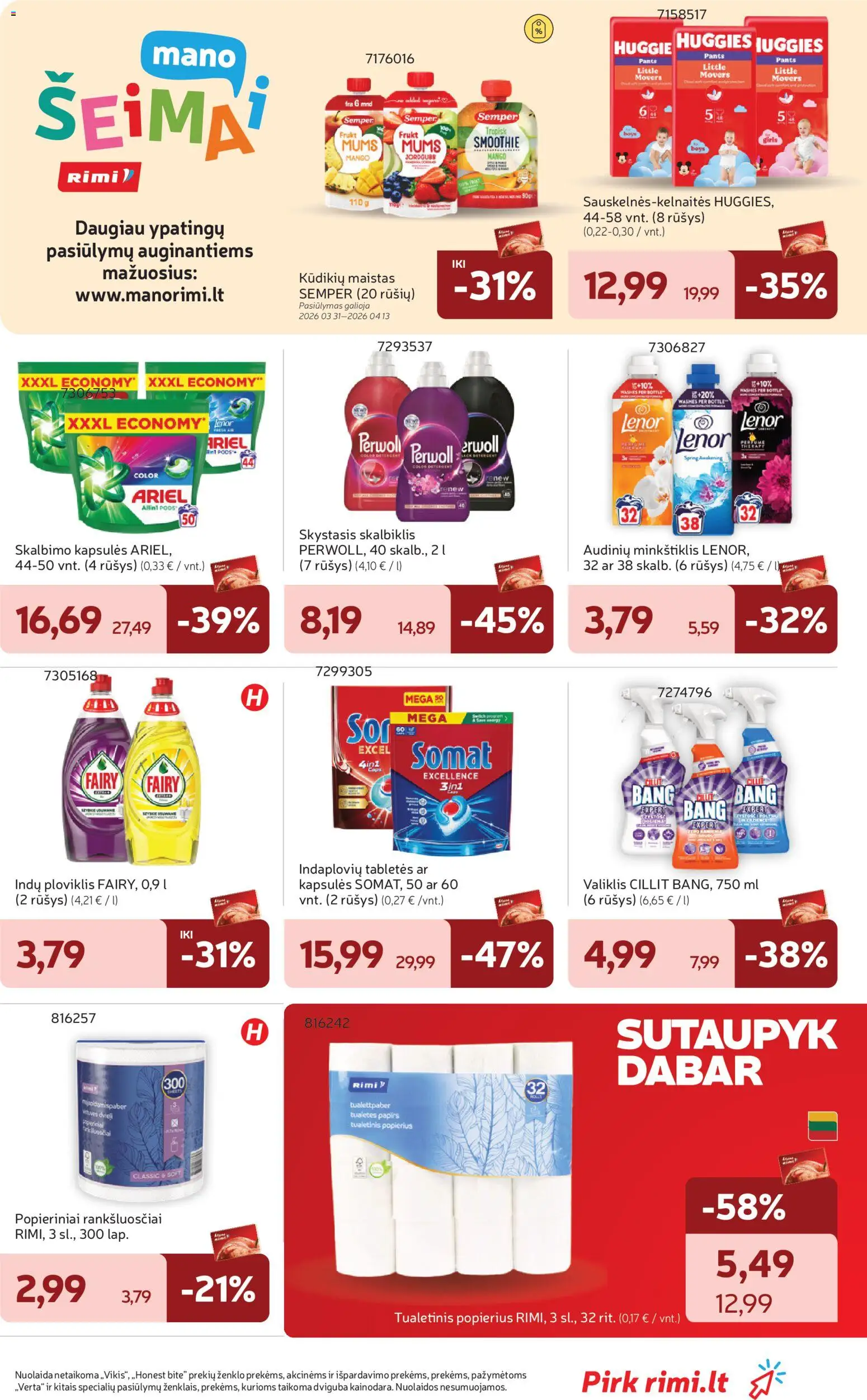 Rimi leidinys internetu || galioja 2026.04.07 - 2026.04.13