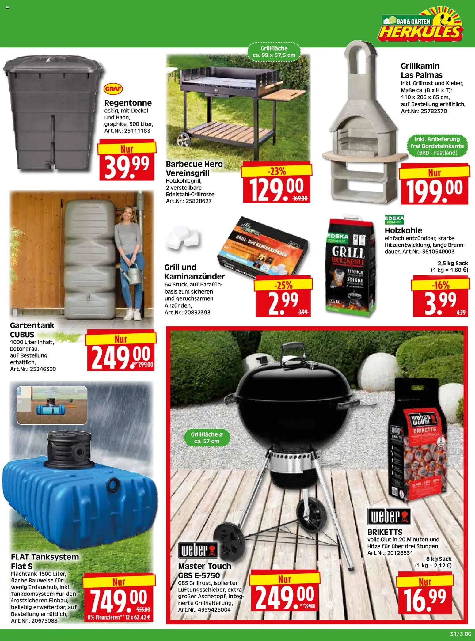 HERKULES Bau & Garten – gültig ab 27.07.2026 | Seite: 3 | Produkte: Grill