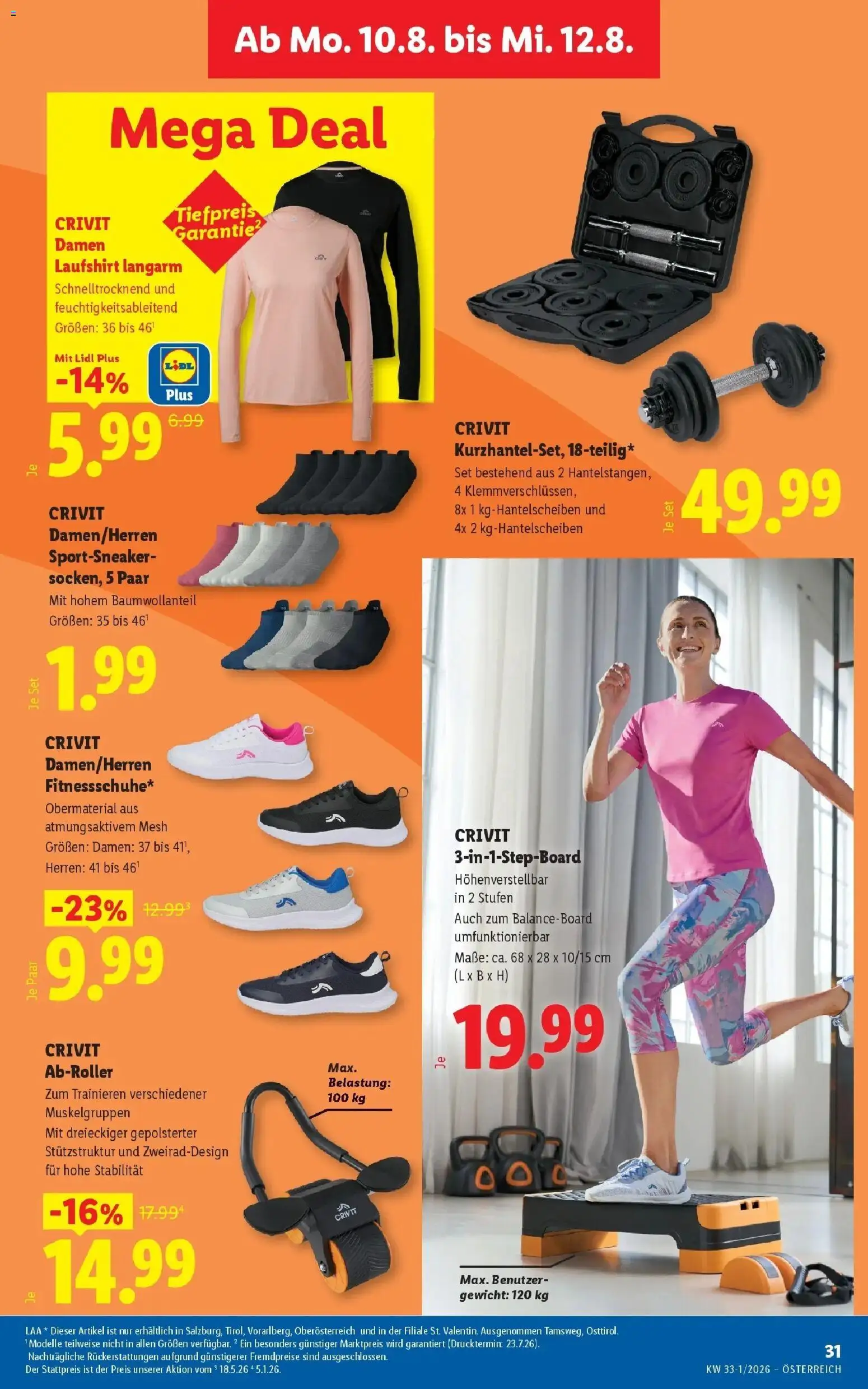 Lidl Flugblatt - Jenbach, Eferding, Dornbirn ab 06.08.2026 - Angebote ab donnerstag | Seite: 35 | Produkte: Gewicht